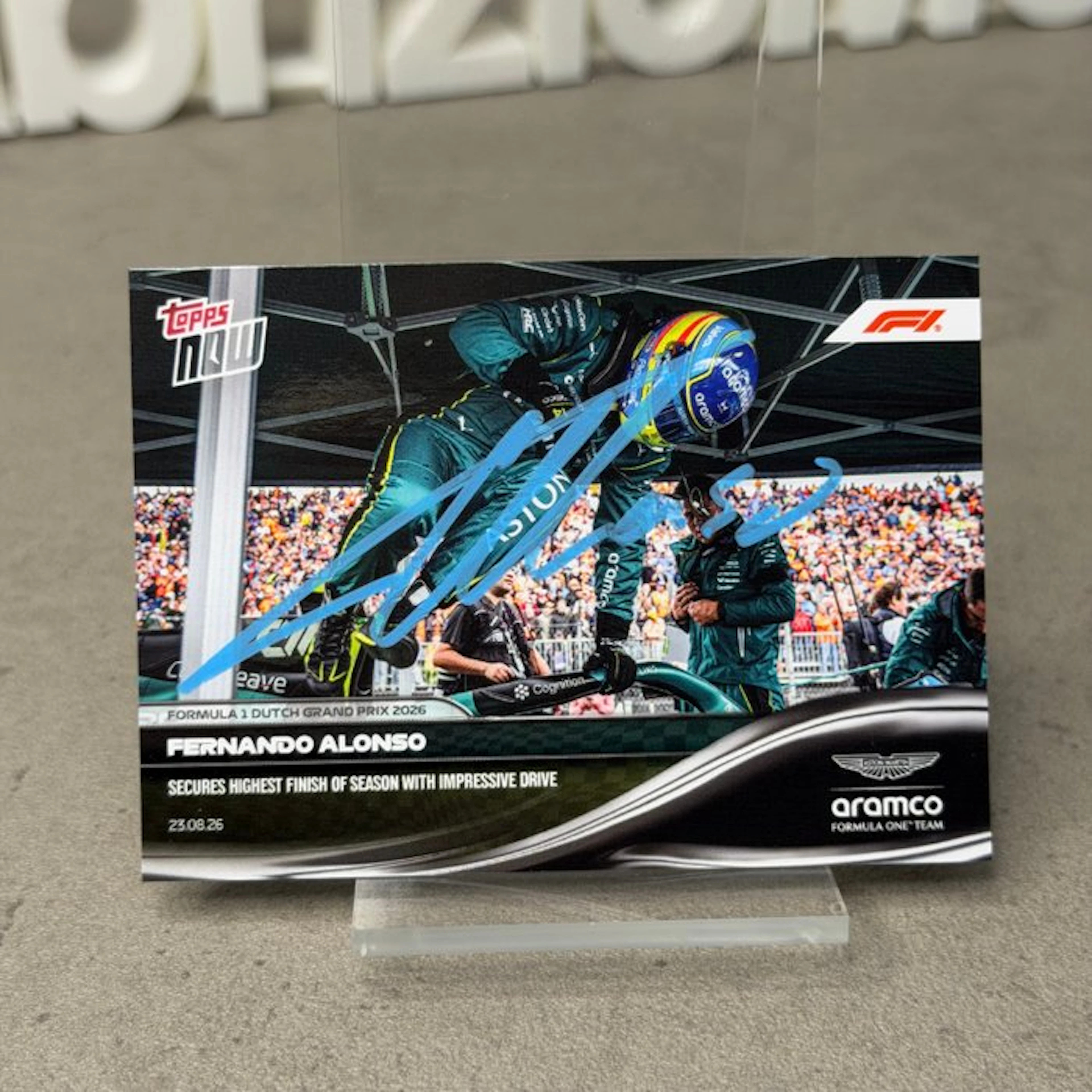 Aston Martin - Topps Now - Secures highest finish of...