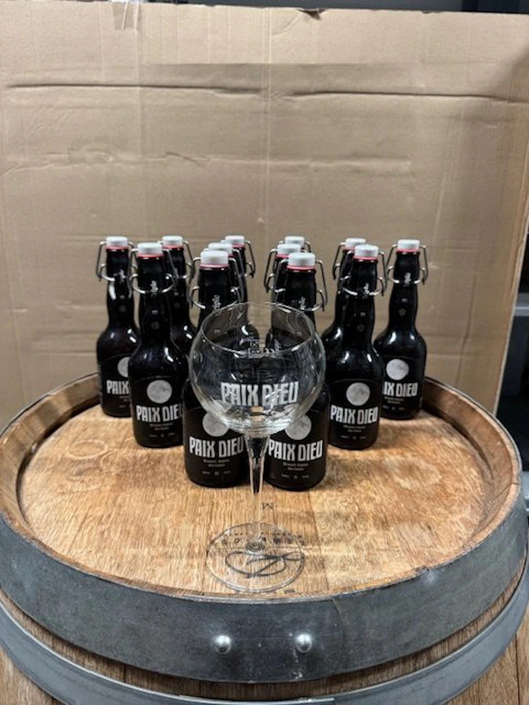 Brasserie Caulier - Paix Dieu Triple + 1 original glas - 33cl - 12 bottles