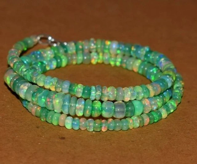Natural Opal Necklace AA 38 Carats- 10 g - (1)