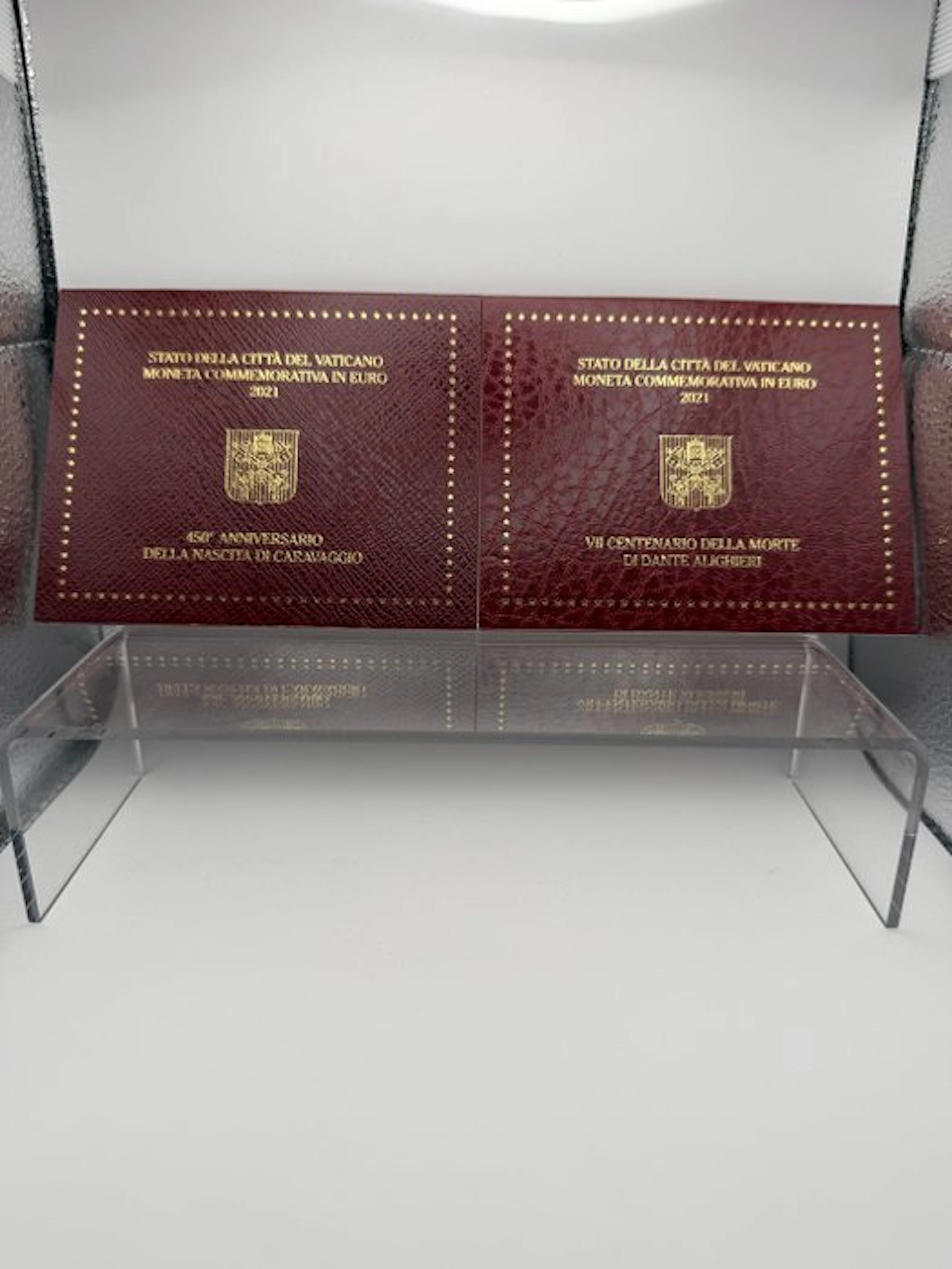 Vatican. 2 Euro 2021 "Caravaggio" + "Dante Alighieri" (2...