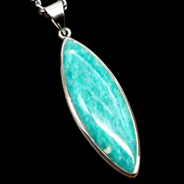 Amazonite Pendant – Natural Feldspar Cabochon – Natural...