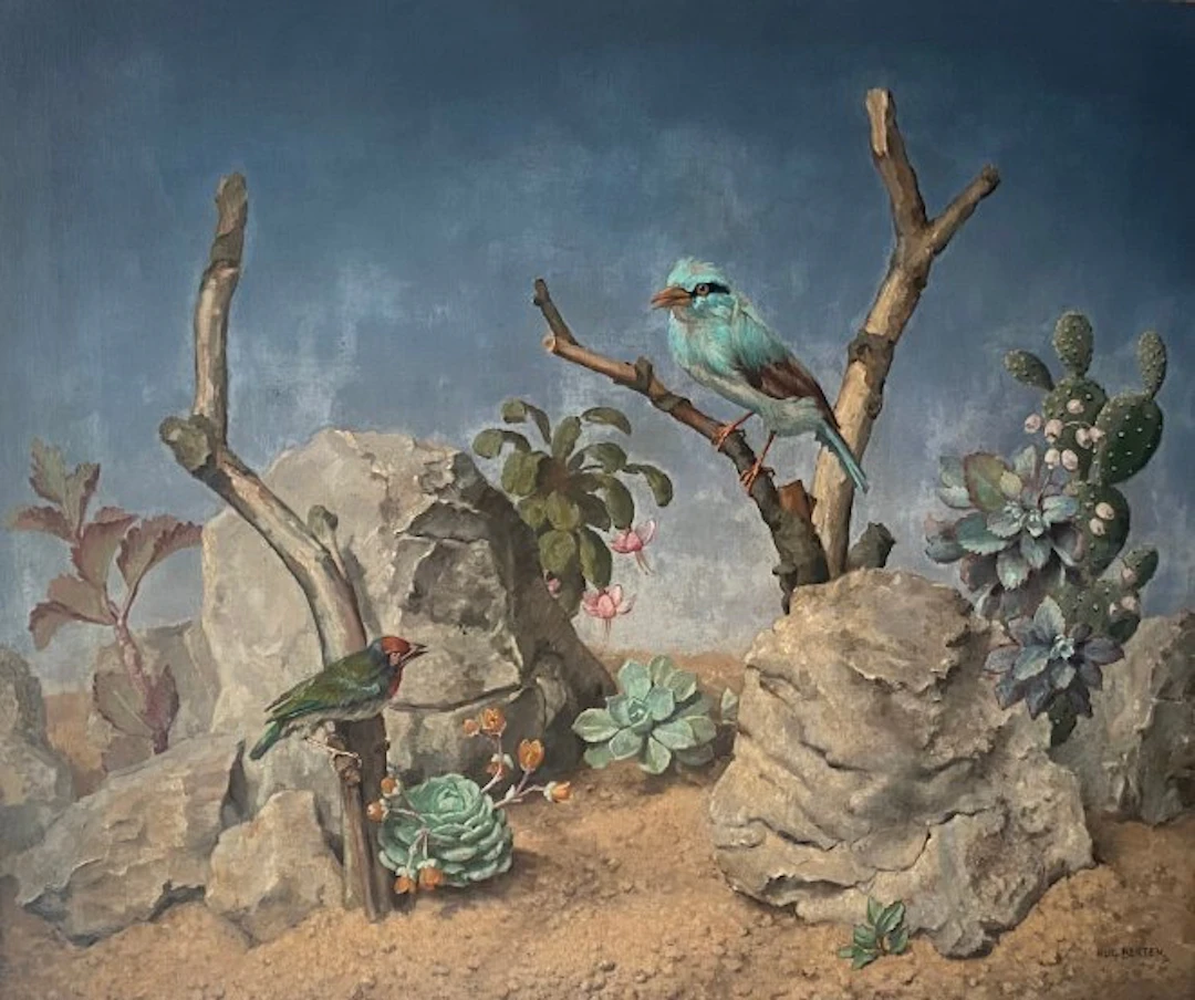 Hugo Berten (1894-1959) - European Roller (Coracias garrulus)