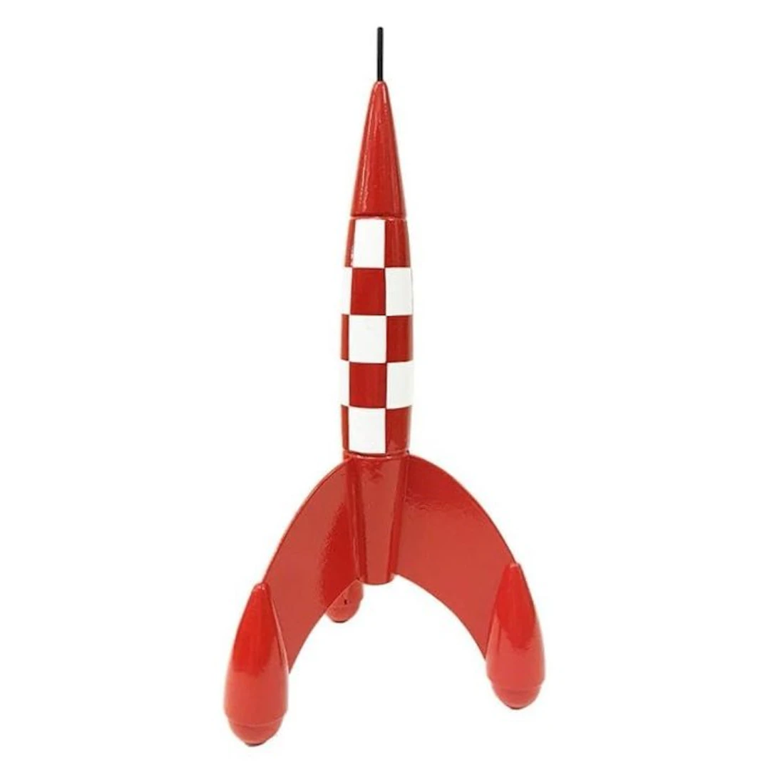 Tintin - 1 Wooden Moon Rocket (23 cm) – Brand New in Box...