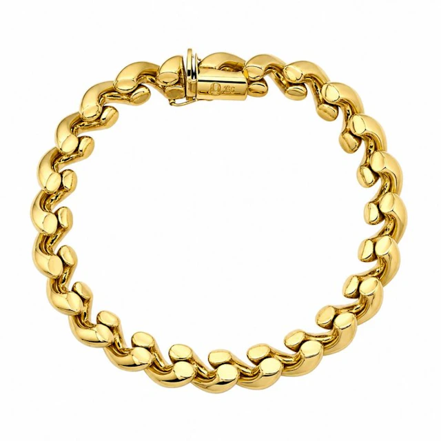 Bracelet - 18 kt. Yellow gold - Made in Italy - Handmade