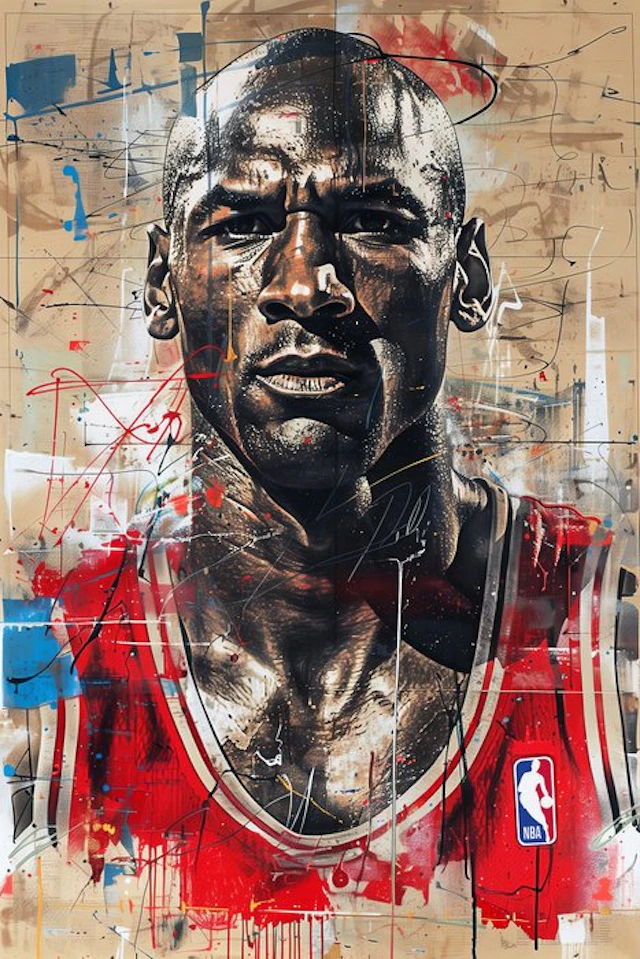 Artxlife - Red Basquiat Jordan