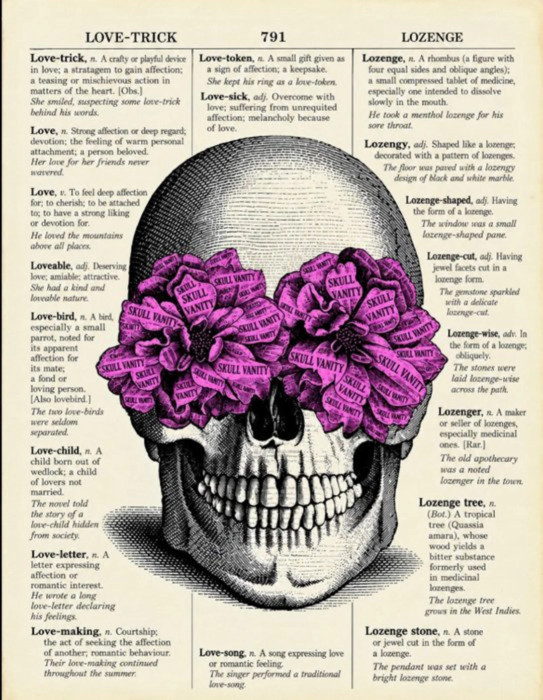Eric Brumette - VANITY SKULL FACTORY - Toile L - LIMITED EDITION