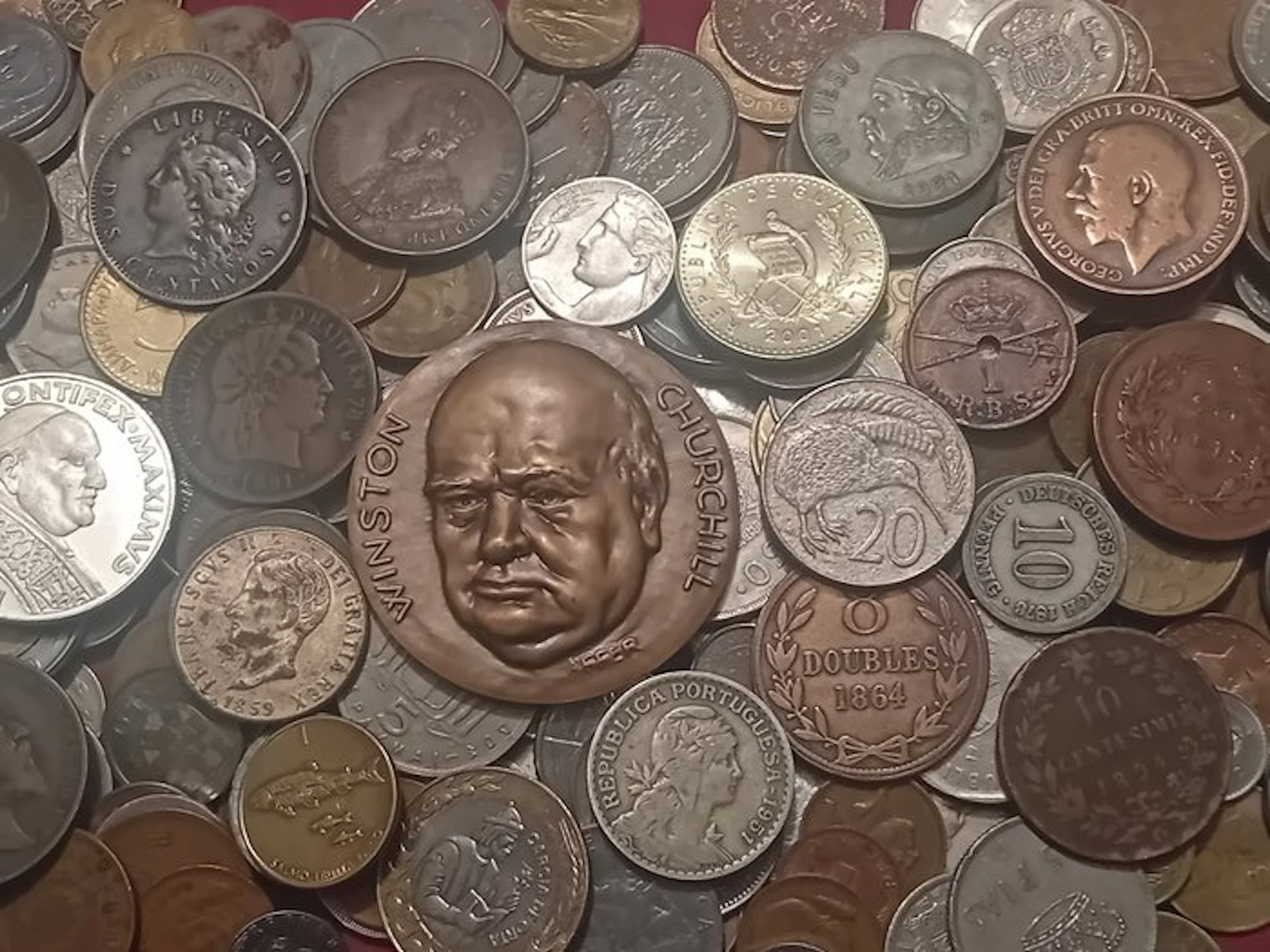 World. Large lot of World Coins, 1800 to présent. (No reserve price)