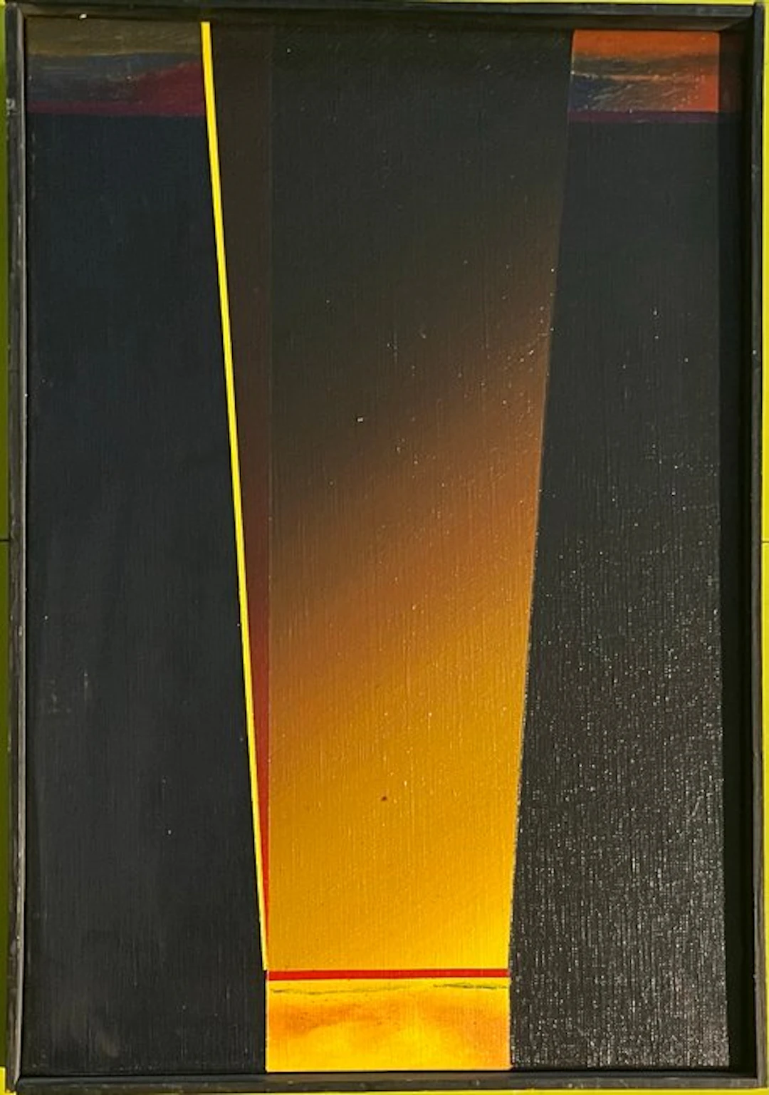 Jérôme Tisserand (1948–2015) - Composition géométrique noire et jaune