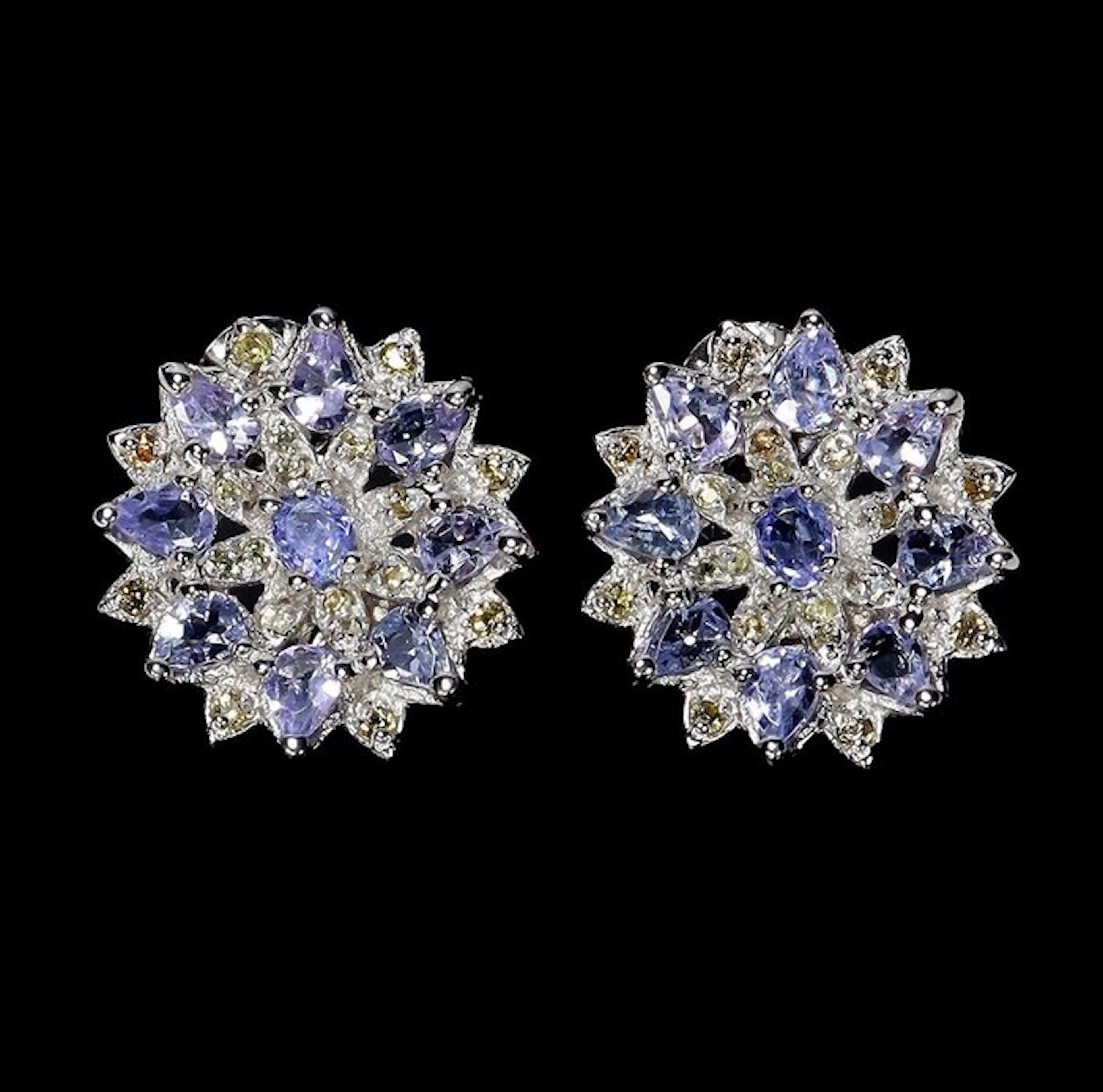 No reserve price - Earrings 14K White Gold Plated 925 Silver - 0.00ct