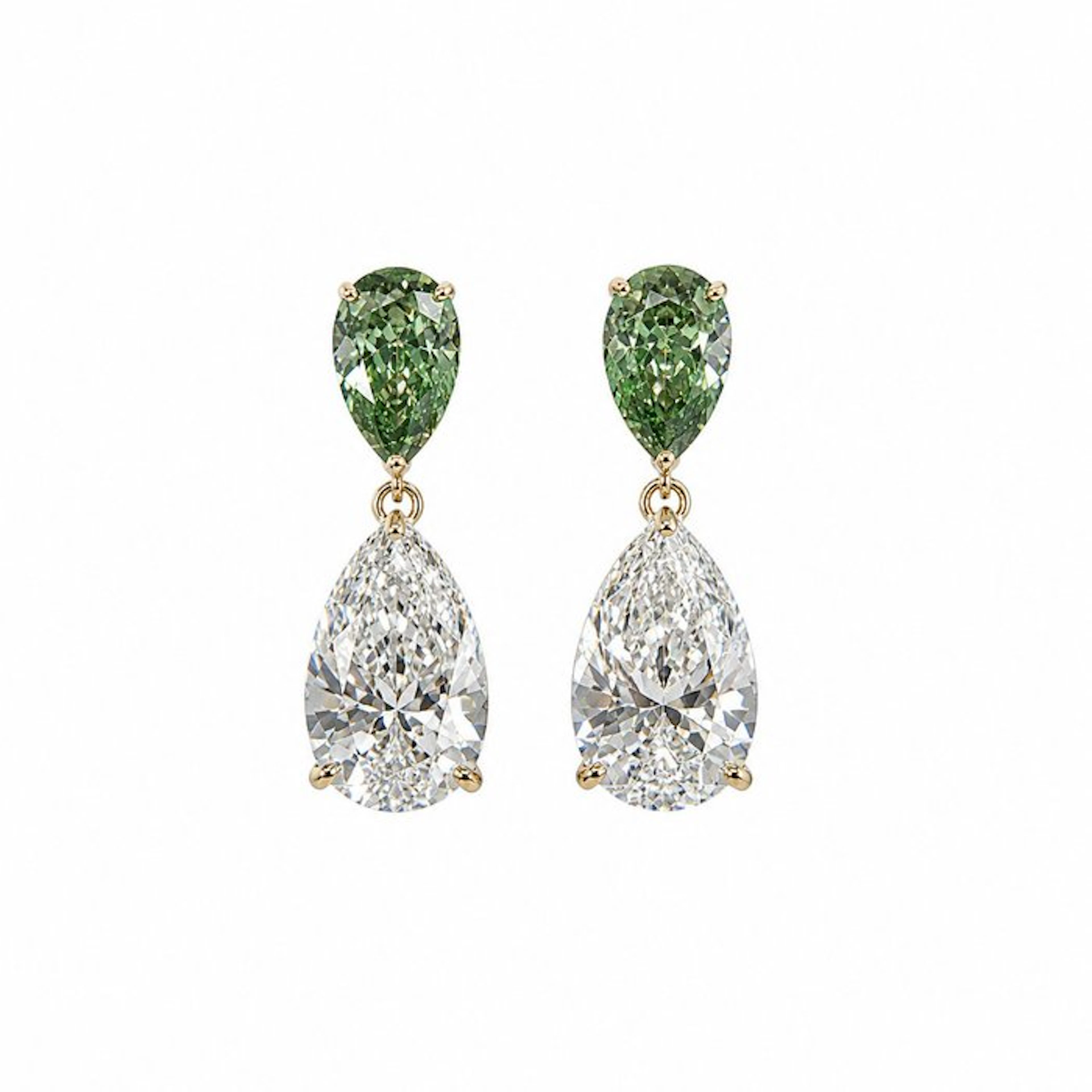 No reserve price - Earrings - 14 kt
