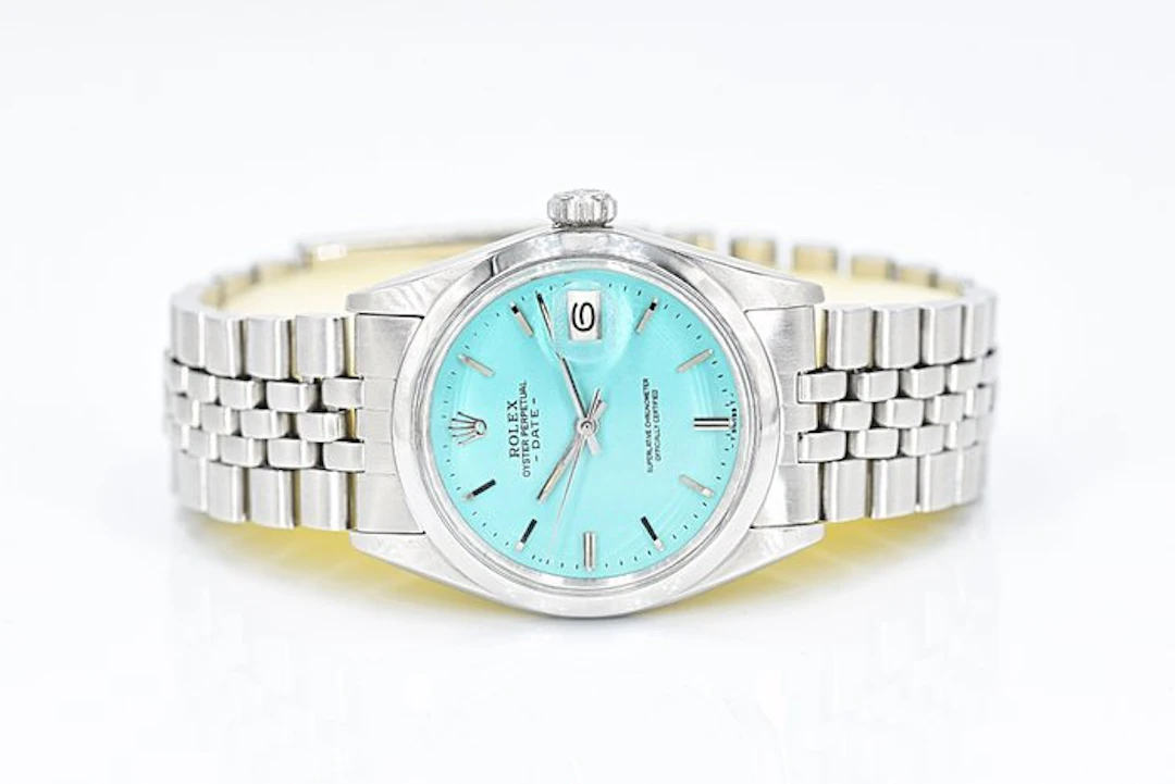 Rolex - Oyster Perpetual Date Tiffany Blue Dial - No...