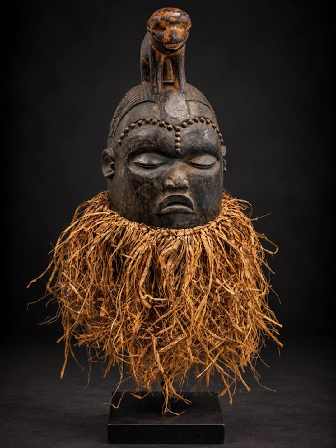 Mask - African tribal art mask-helmet - DR Congo (No reserve price)