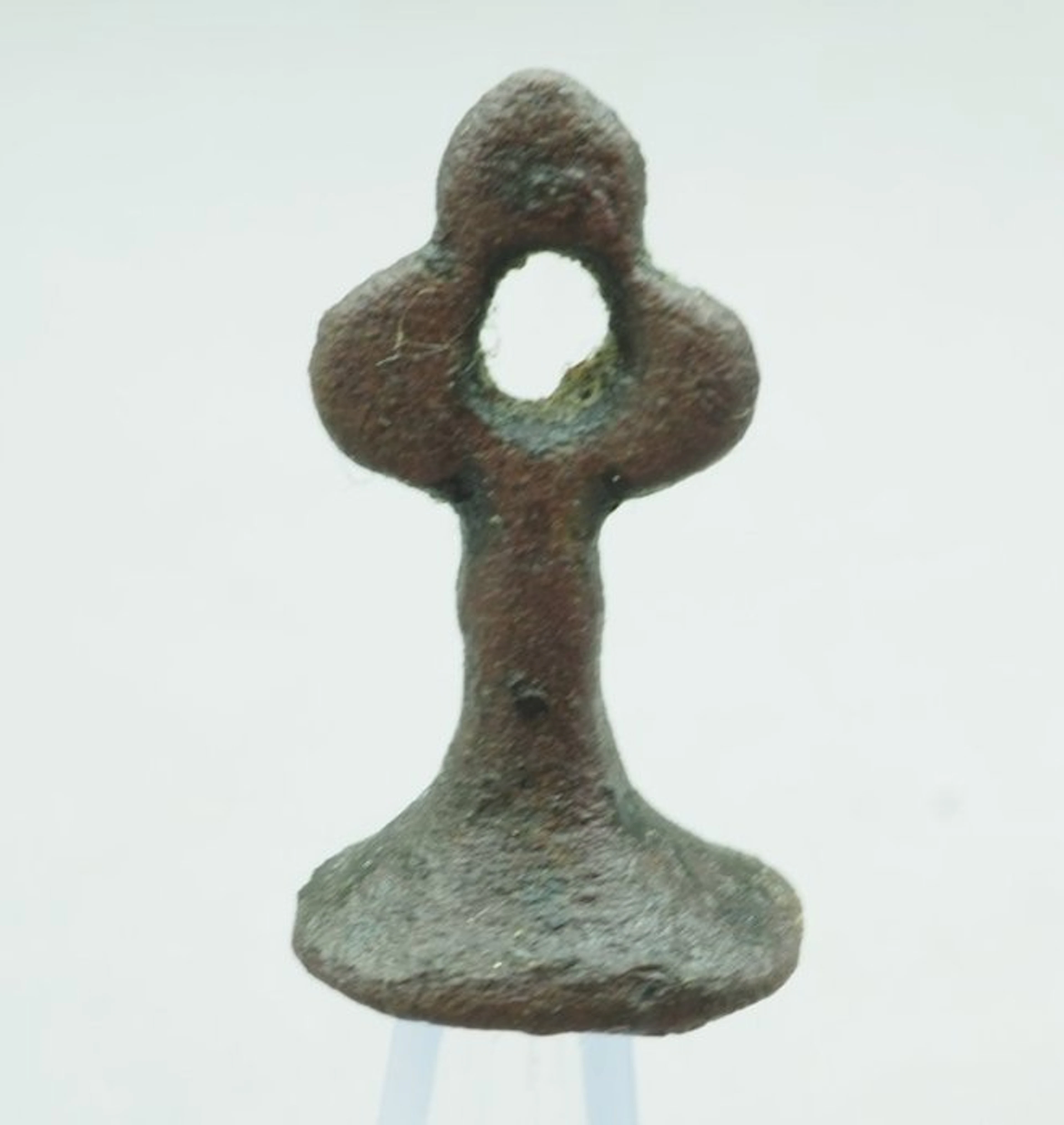 Medieval Bronze Seal Matrix with Merchant's Mark - 26 mm
