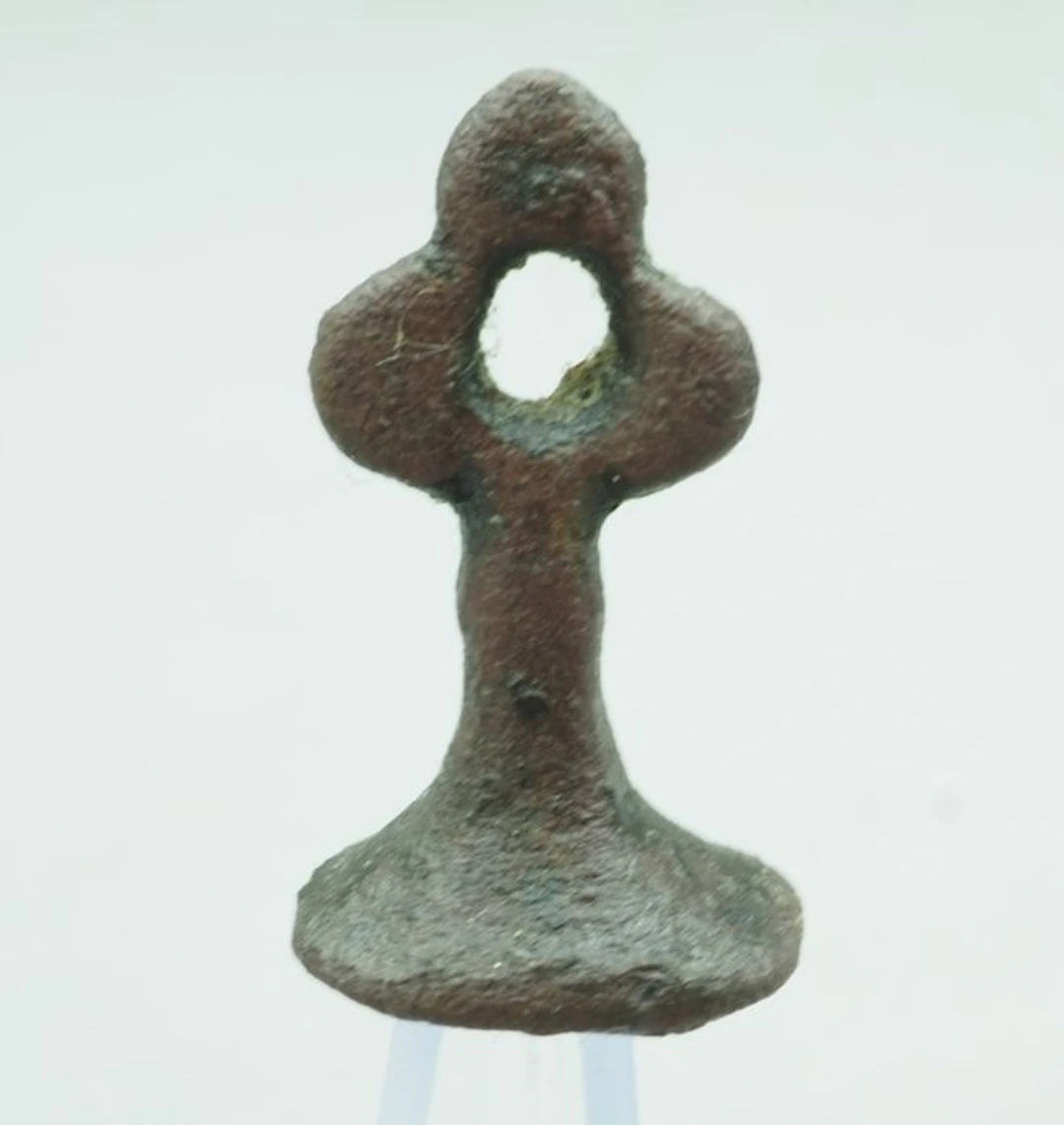 Medieval Bronze Seal Matrix with Merchant's Mark - 26 mm