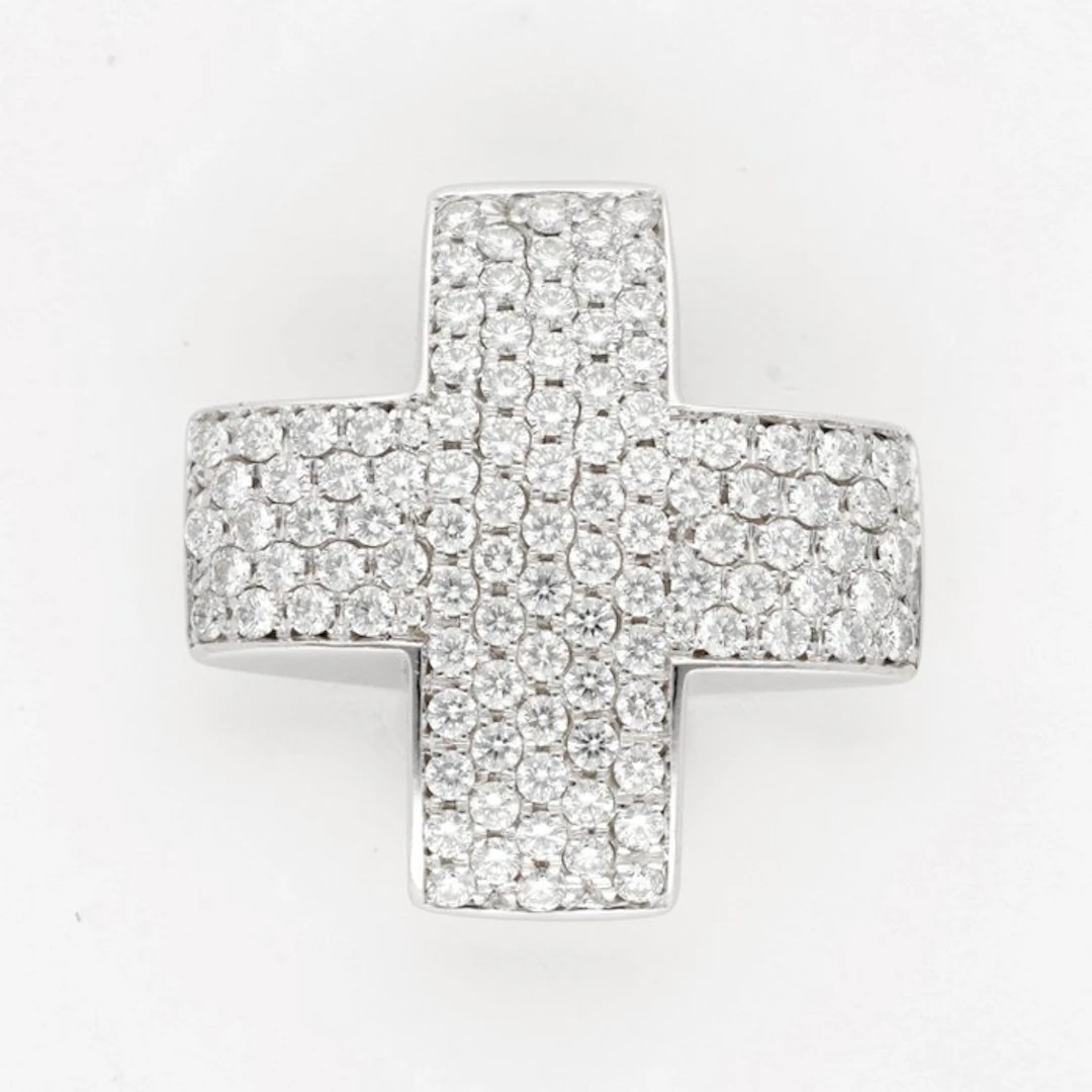 Pendant - 18 kt. White gold Diamond (Natural)