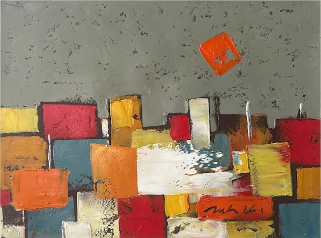 Hoang Anh (1984) - Étude Atelier (3) ↑30 →40 cm ✦ Livraison gratuite ✓