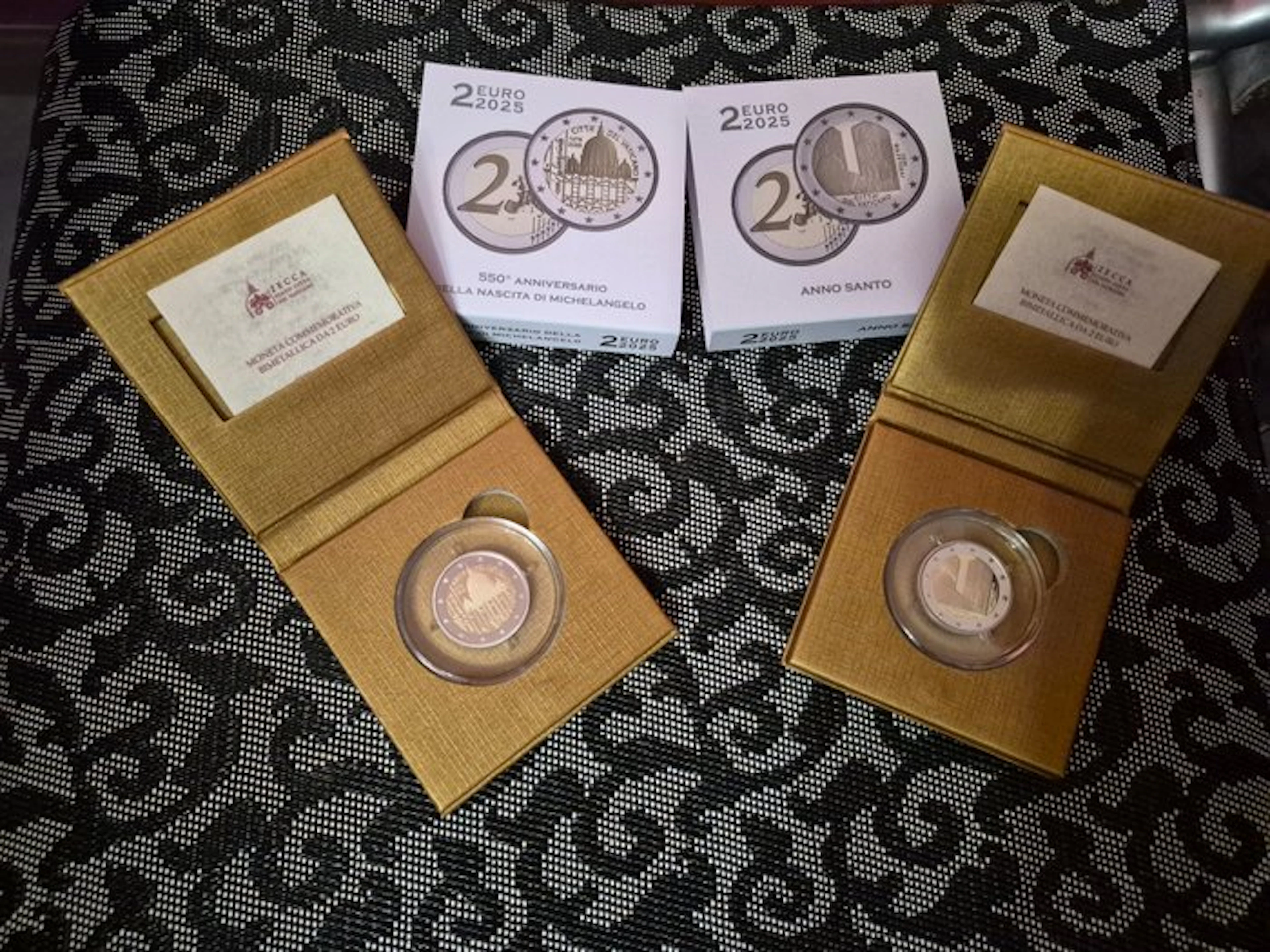 Vatican. 2 Euro 2025 "Anno Santo" + "Michelangelo" (2...