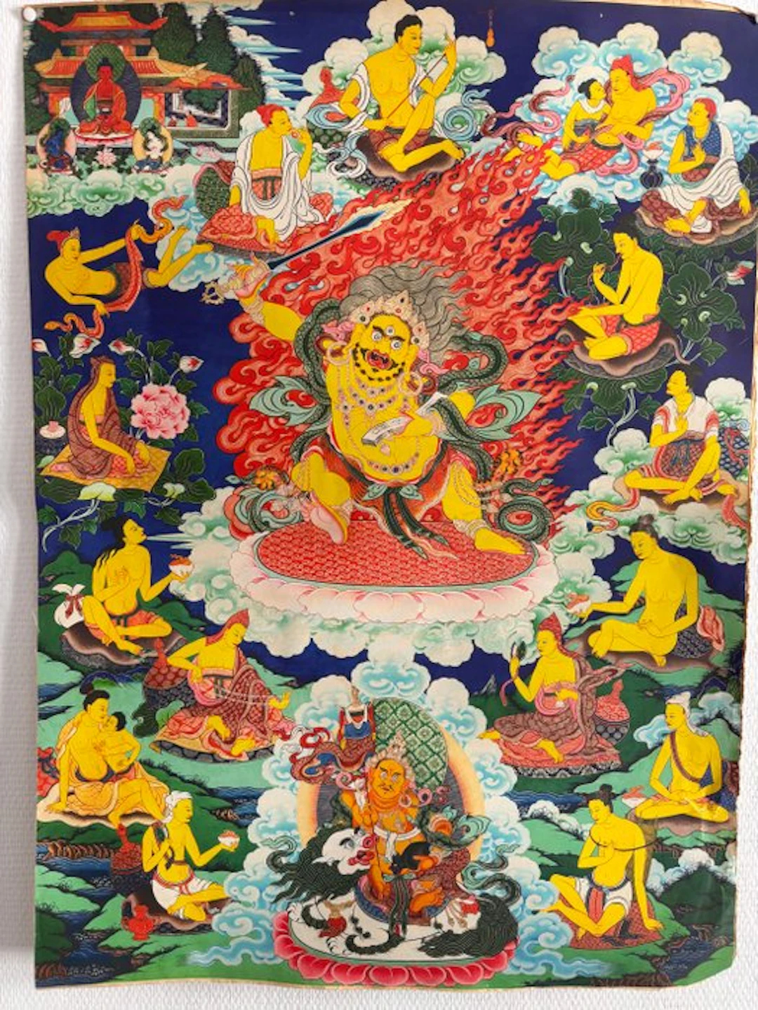 Tibetan Buddhist thangka depicting White Tara - Nepal - Late 20th century