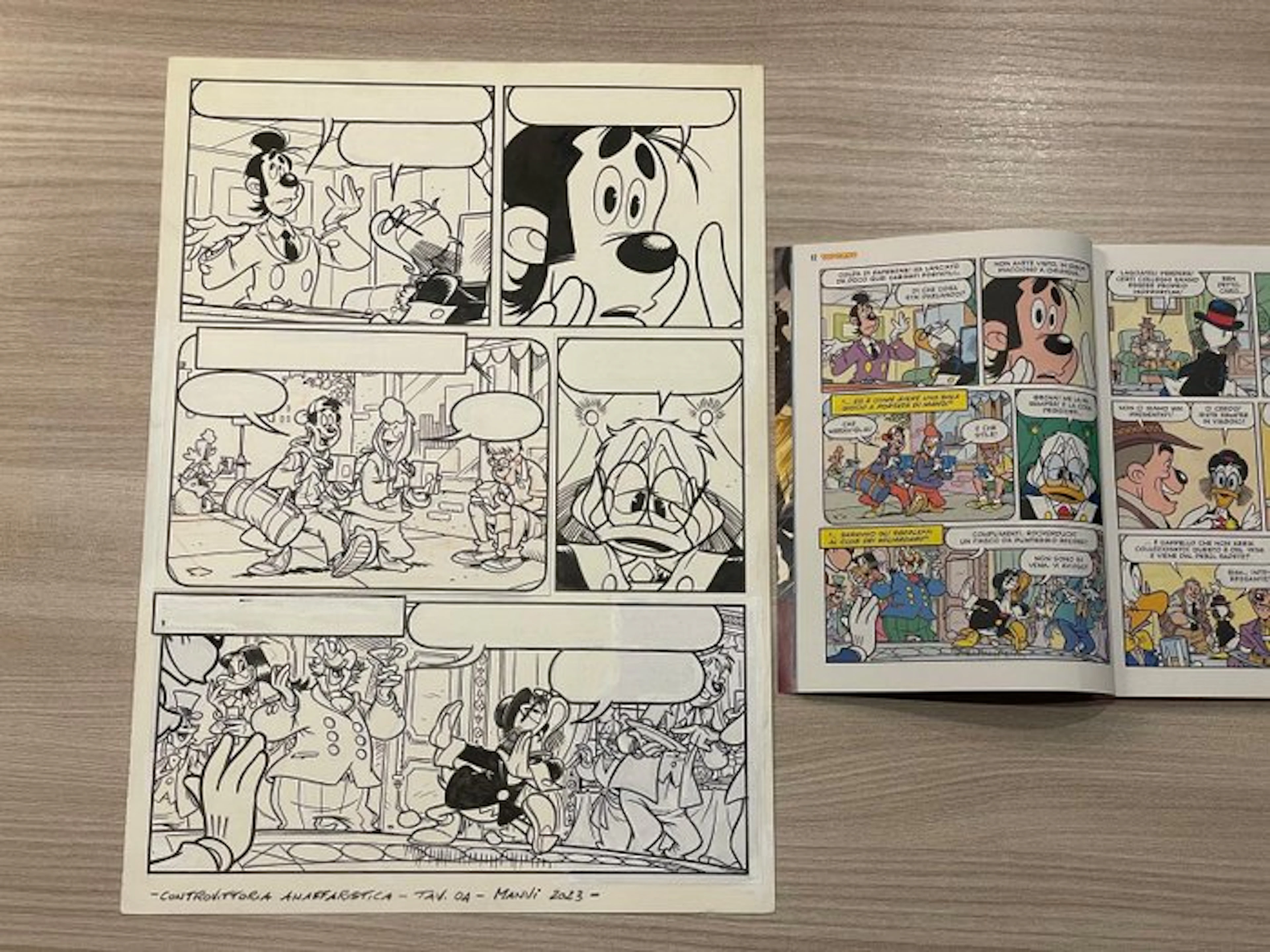Vitale Mangiatordi (Manvi) - 1 Original page - Topolino...