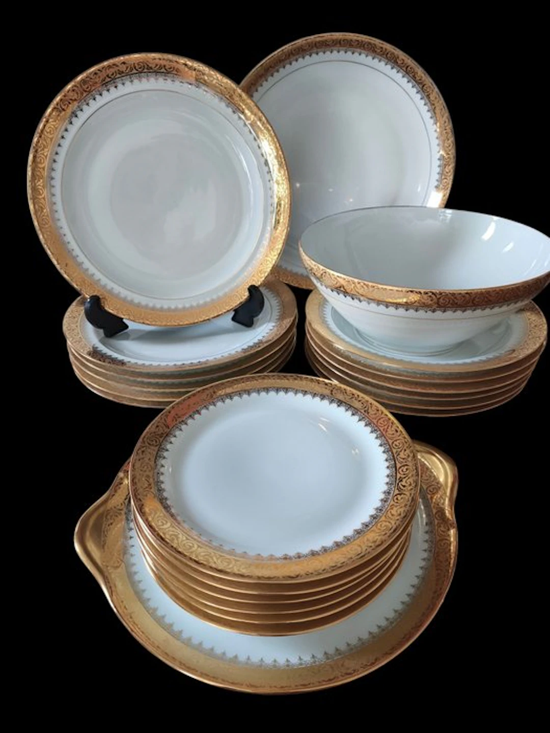 Chastagner / Cernet - Table service for 6 (21) - Porcelain - Limoges