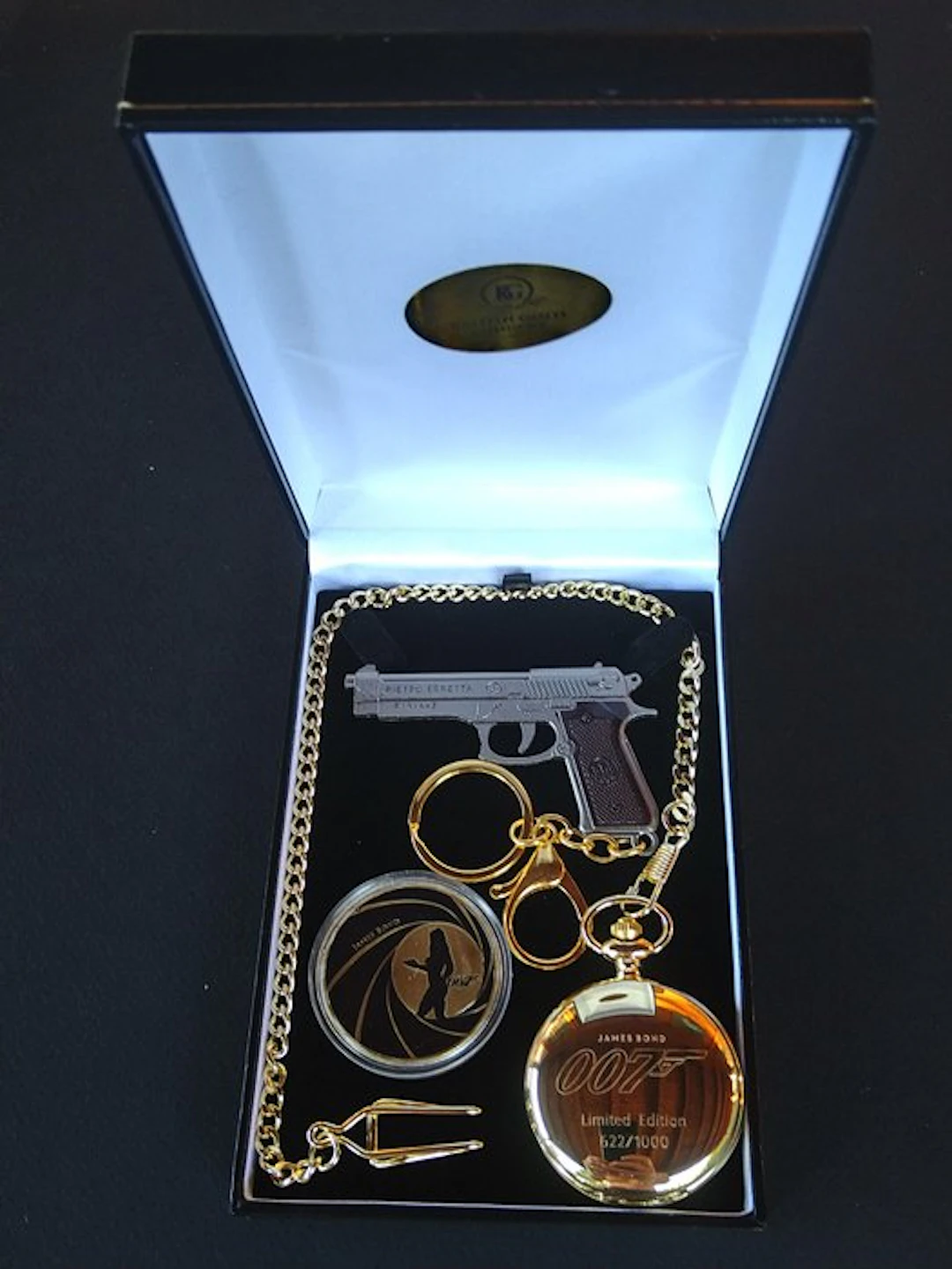 James Bond - Lot of 3 - Limited Edition 24K Gold plated...