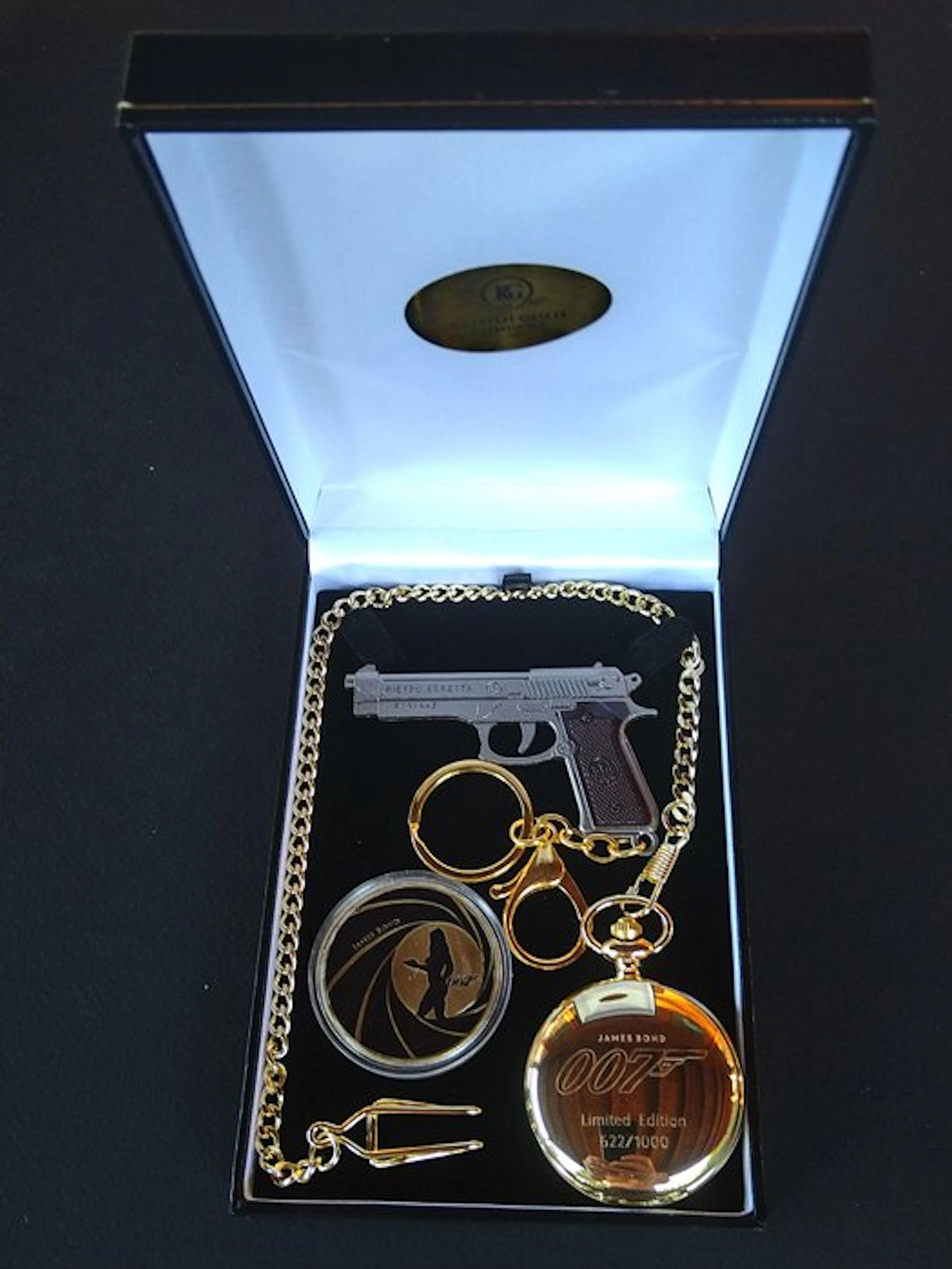 James Bond - Lot of 3 - Limited Edition 24K Gold plated...