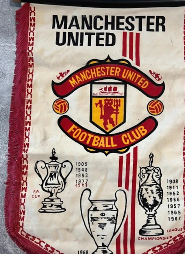 Manchester United - Calcio - 1968 - Flag / pennant