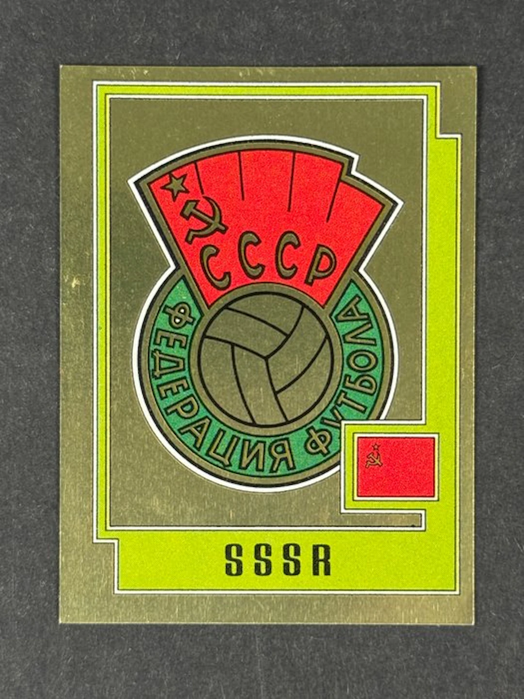 1980 Panini #249 Europa 80 - Badge: CCCP - 1 Sticker - Mint (M)
