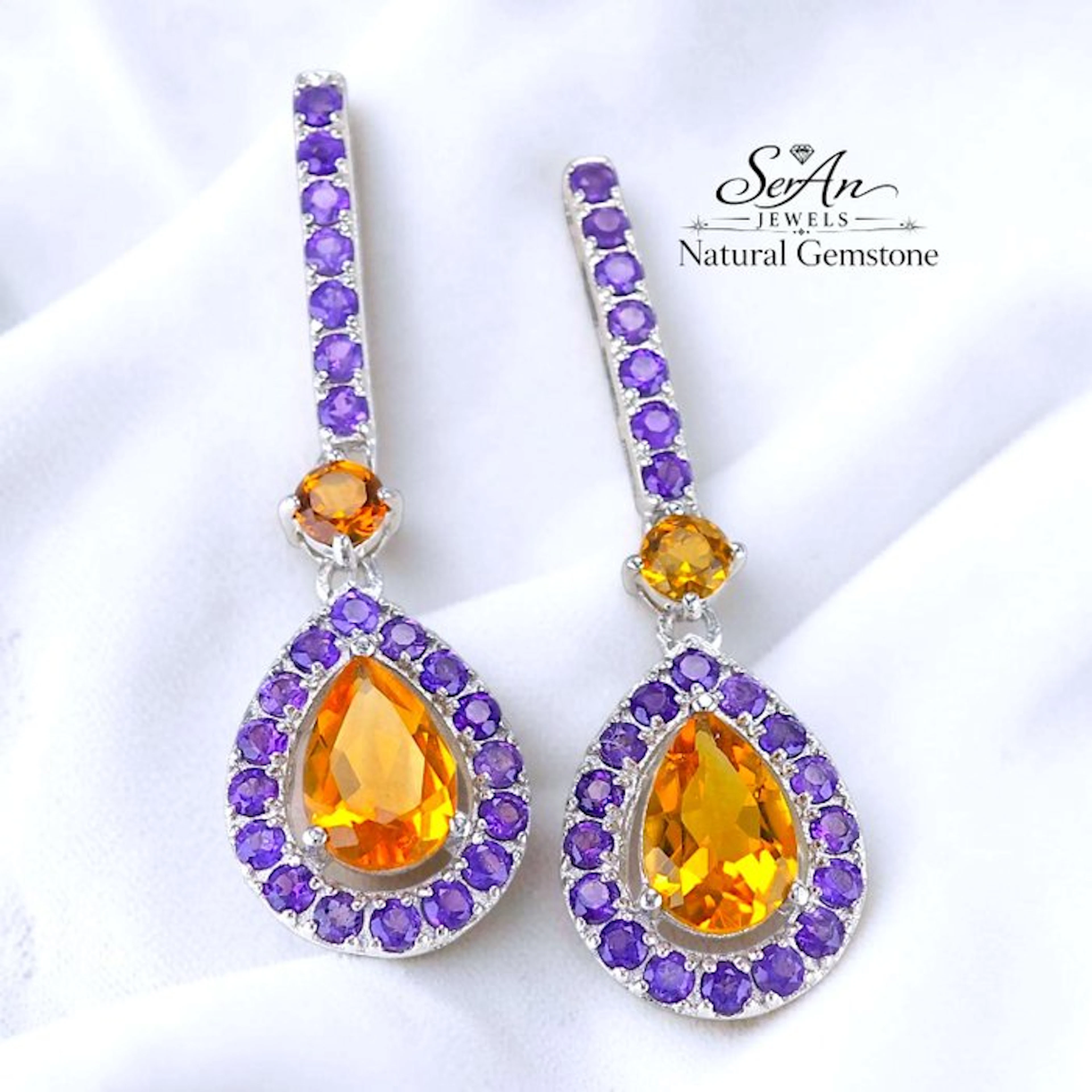 No reserve price - Cocktail earrings Silver