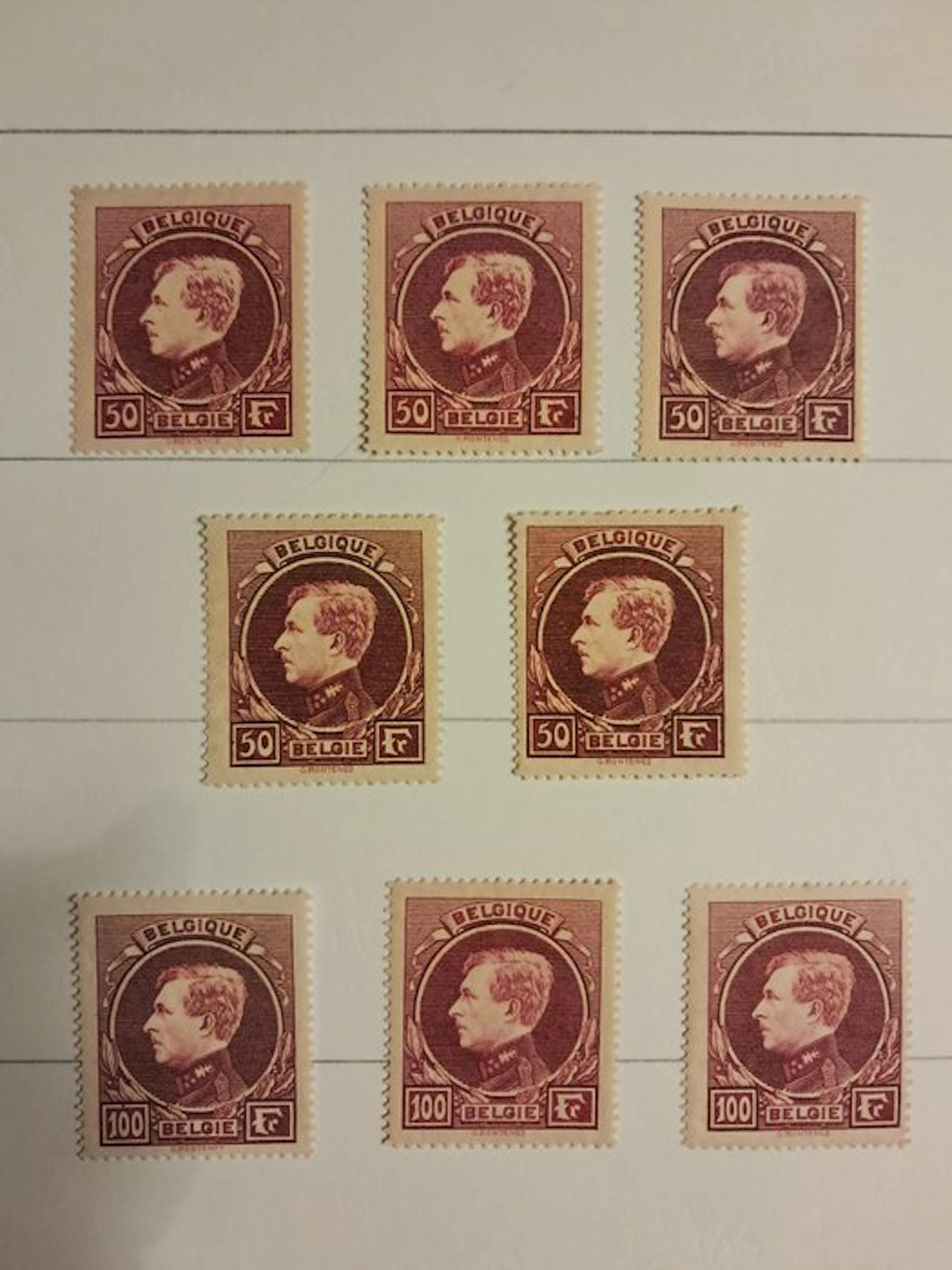 Belgium 1929/1929 - Study lot