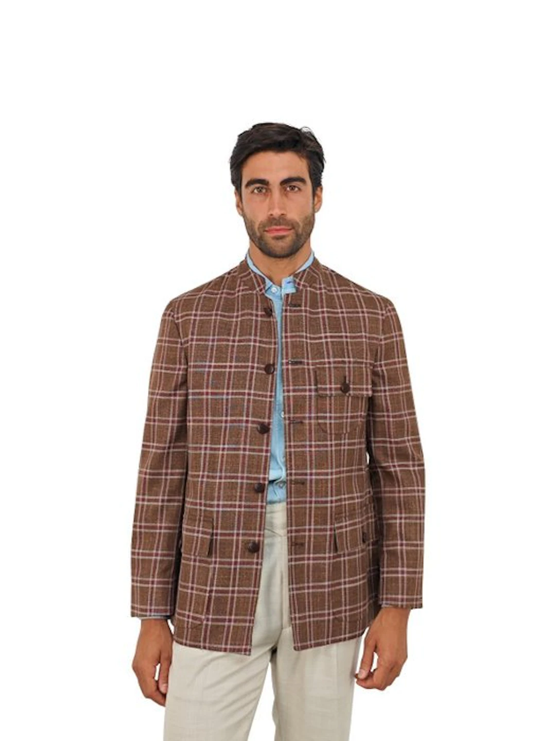 RUBINACCI NAPOLI - 50 IT - Brown Sahariana Guru Jacket...