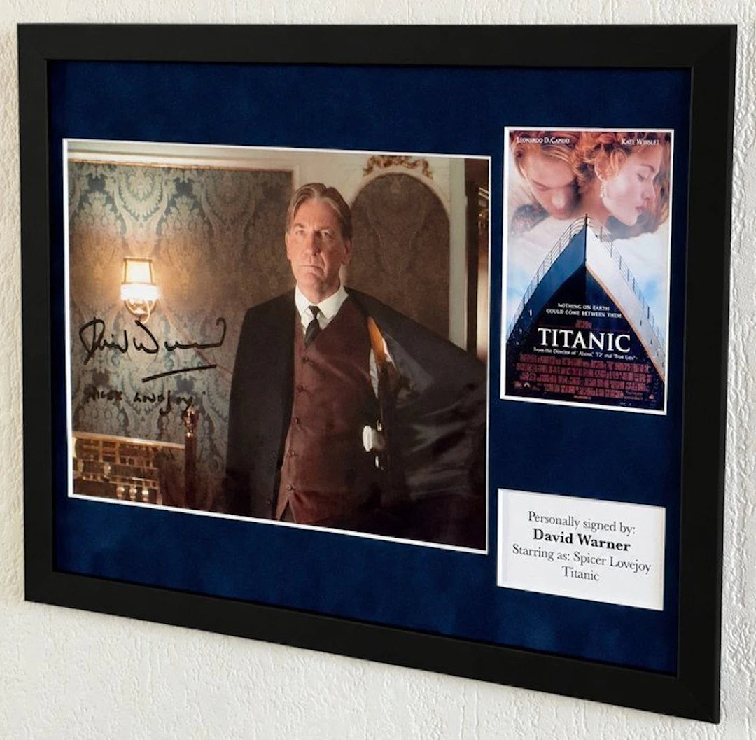Titanic - David Warner (RIP) (Spicer Lovejoy) Premium Framed