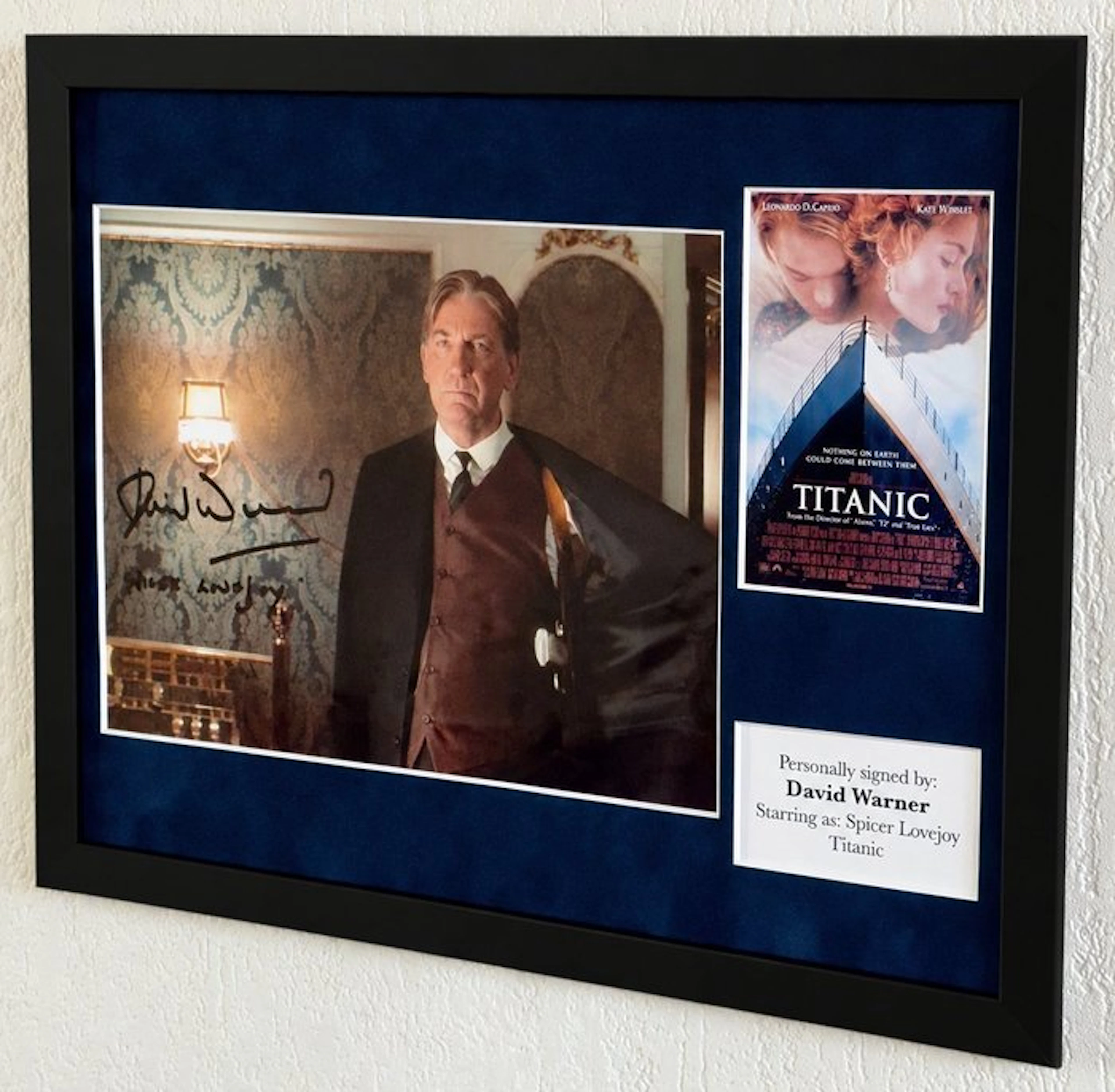 Titanic - David Warner (RIP) (Spicer Lovejoy) Premium Framed