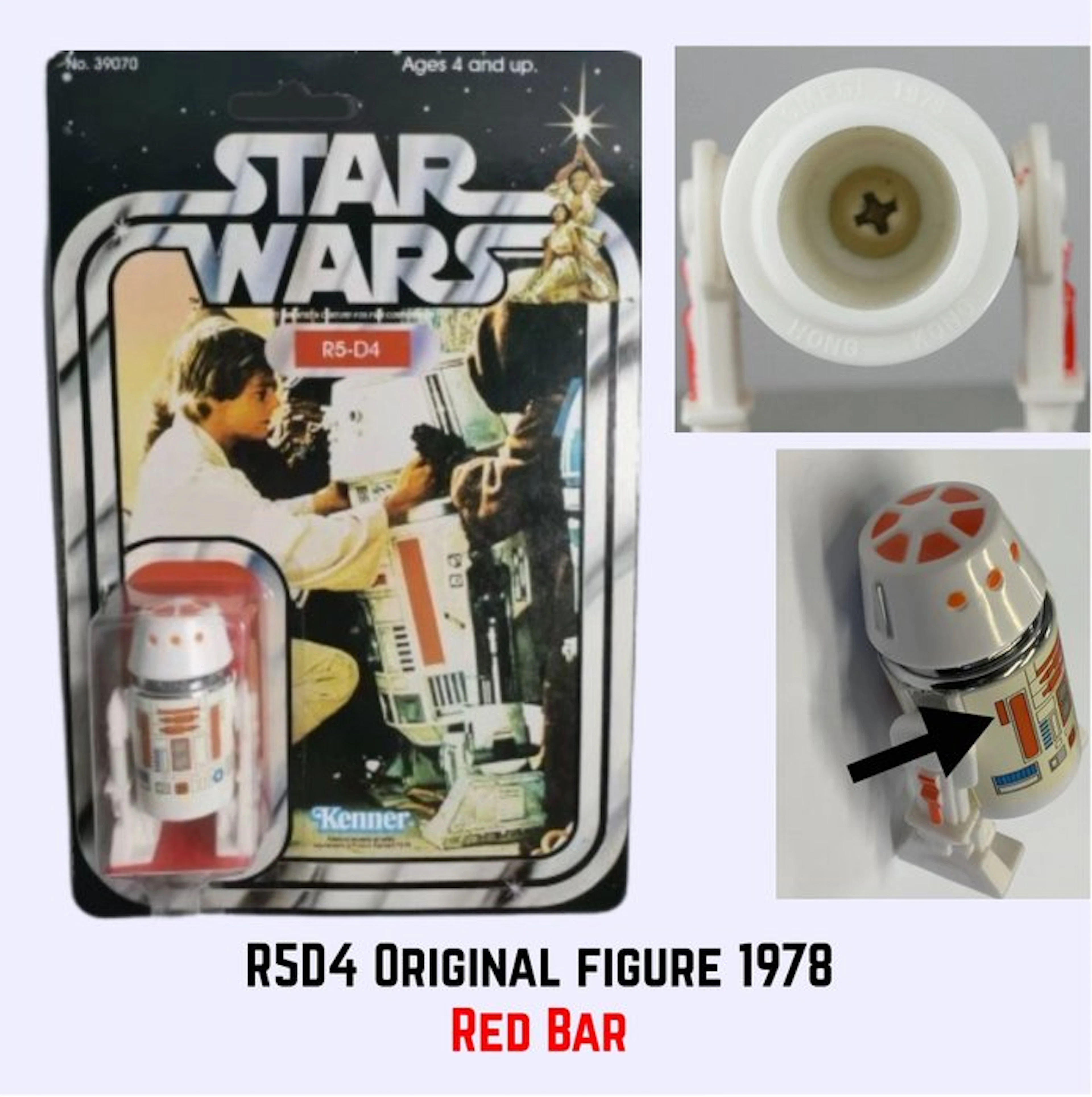 Kenner - Action figure Star Wars 1978 R5D4 - selling...