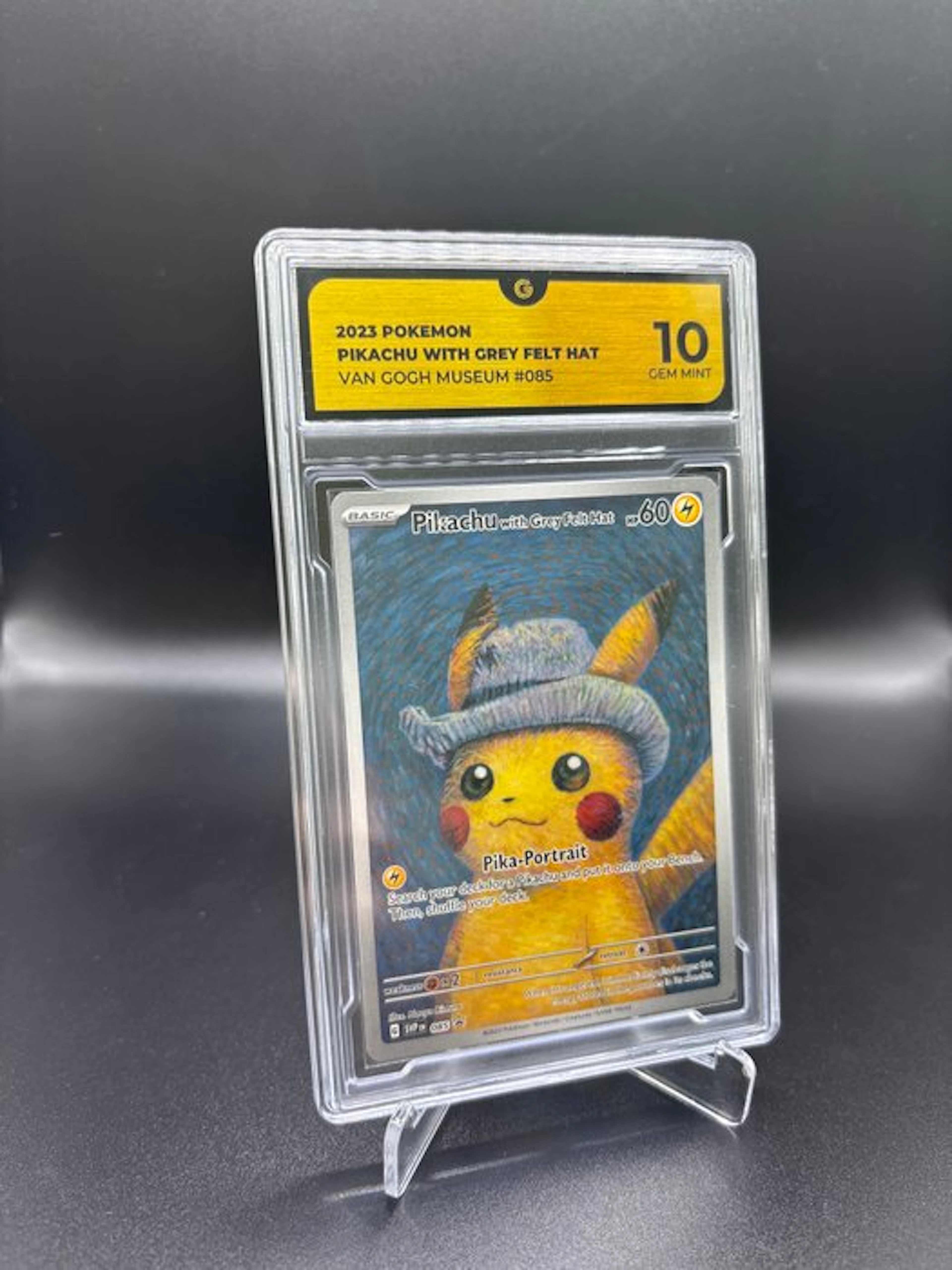 Pokémon - 1 Graded card - Pikachu #085 Van Gogh Pikachu - GG 10