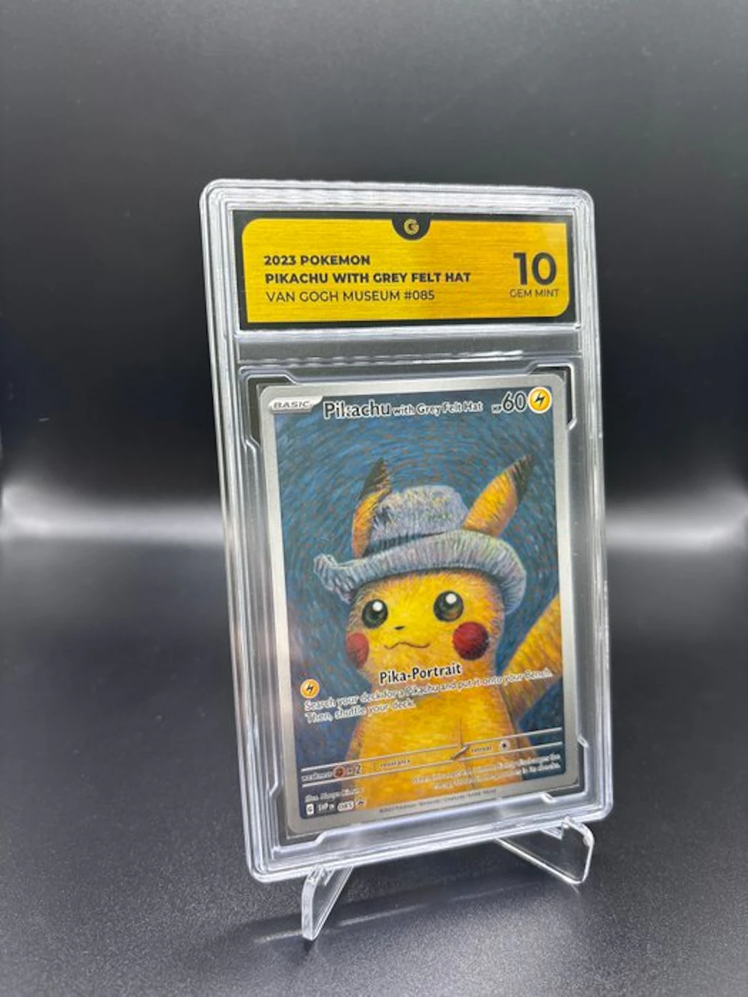 Pokémon - 1 Graded card - Pikachu #085 Van Gogh Pikachu - GG 10