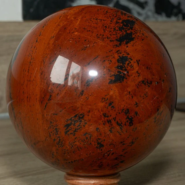 Fine Quality Mahogany Obsidian Sphere Sphere - Height...