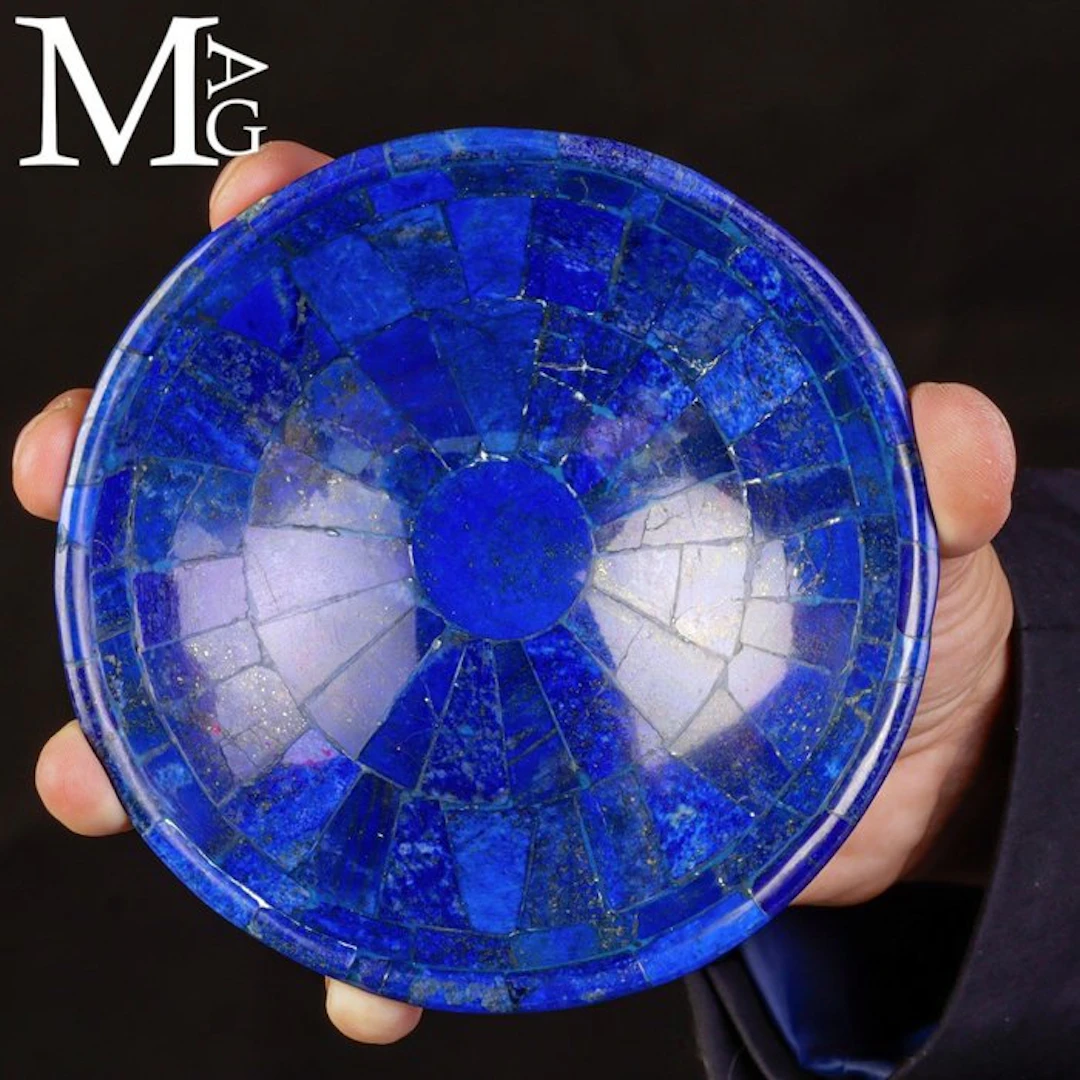 Precious Lapislazuli Bowl - Refined Afghanistan Lapis...