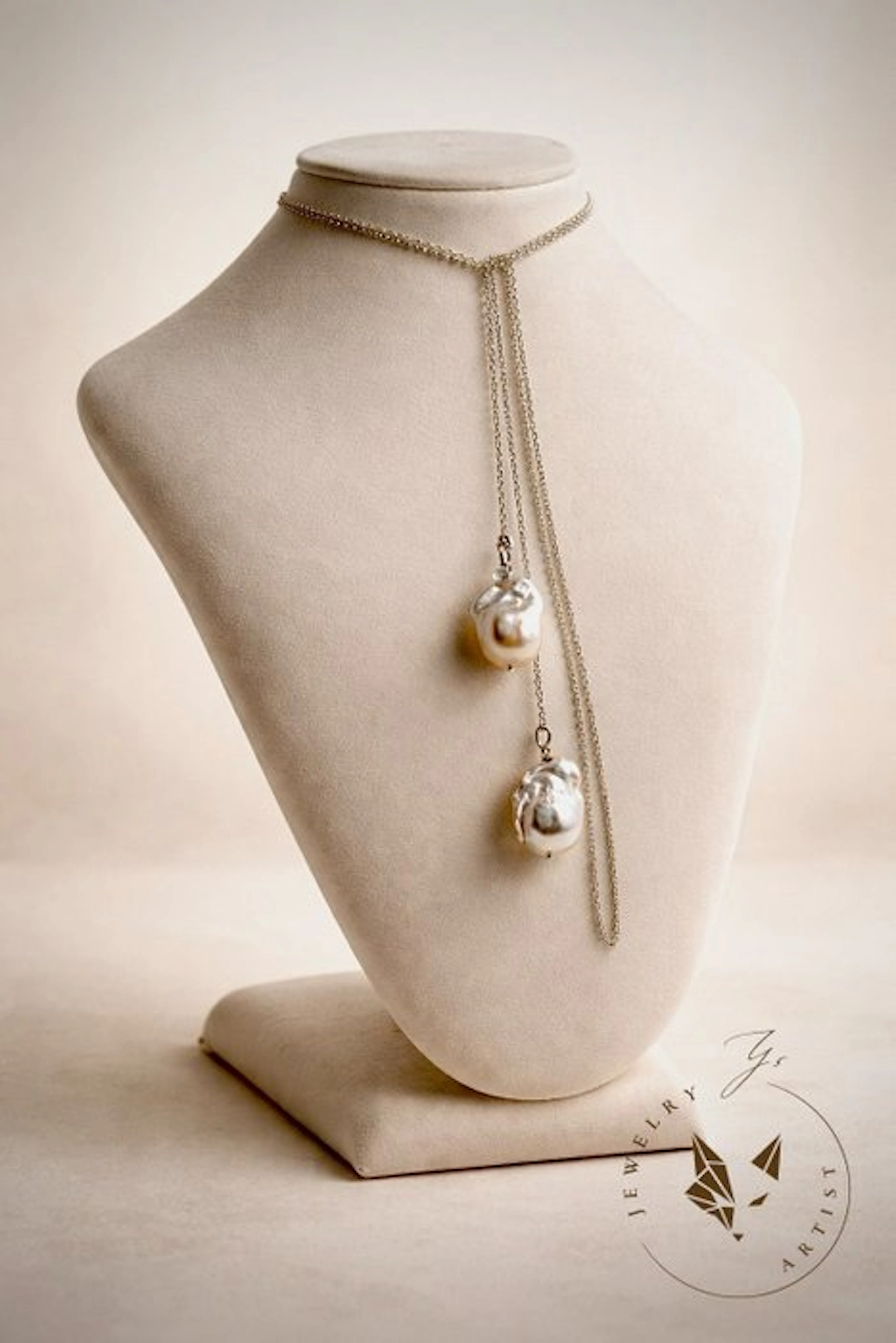 Designer Jewel - Baroque Pearls - 925 Silver...