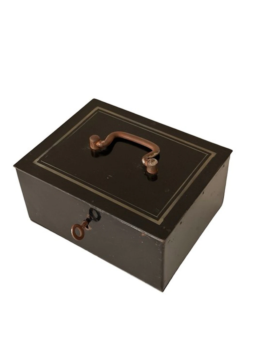 Luxury Antique Cash Box - Strongbox - Metal