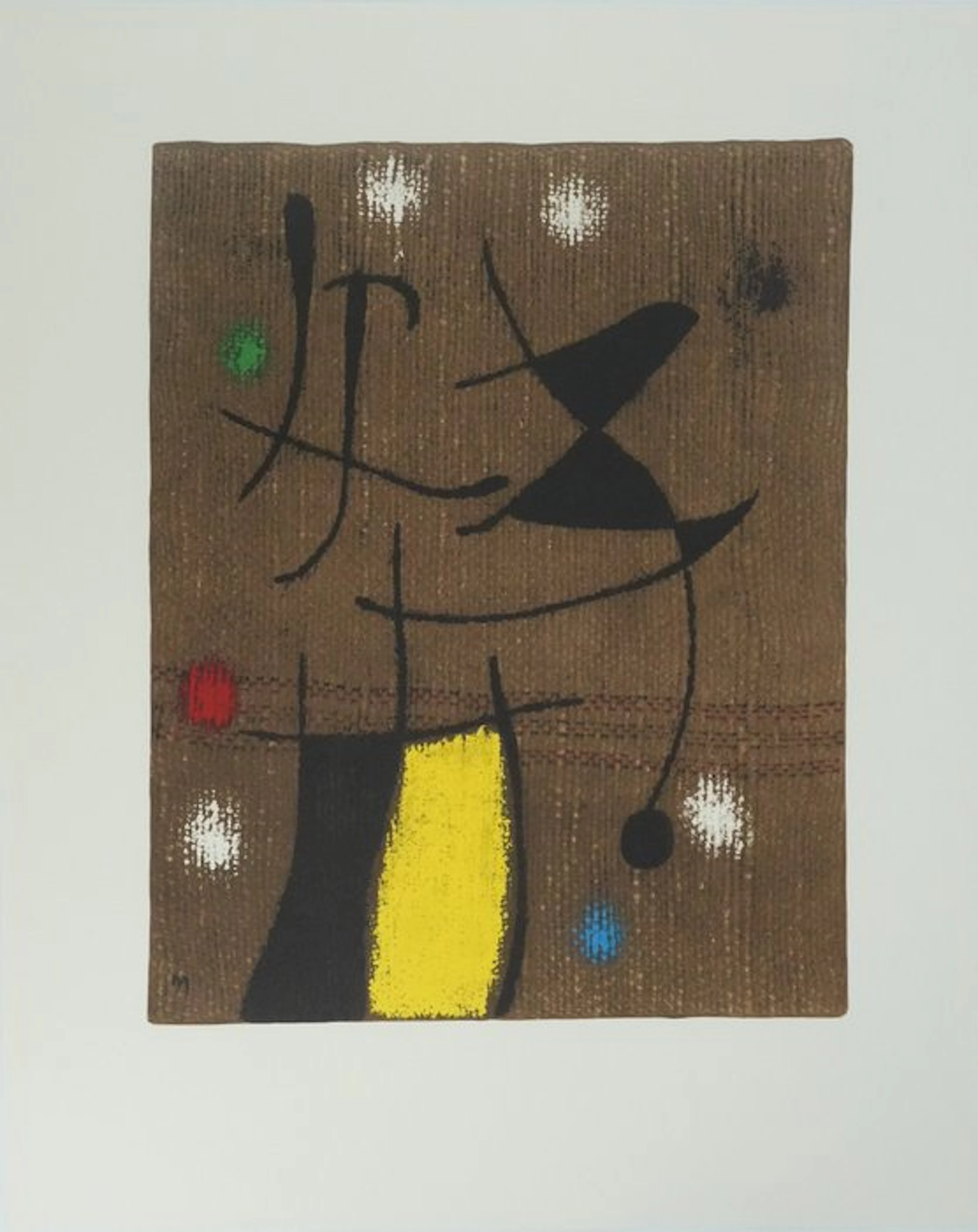 Joan Miro (1893-1983) - Femme au téléphone