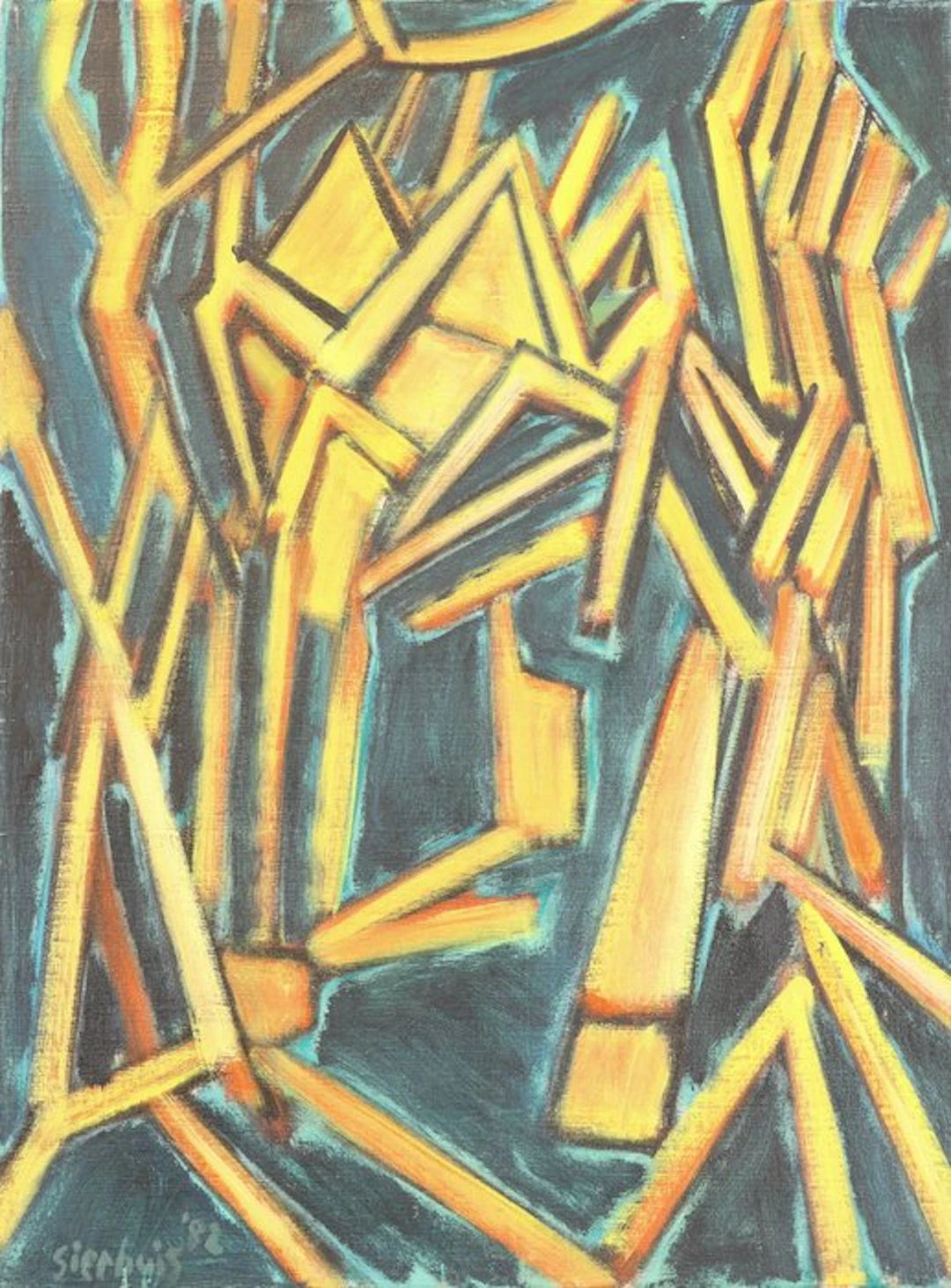 Jan Sierhuis (1928-2023) - Herfstwoud