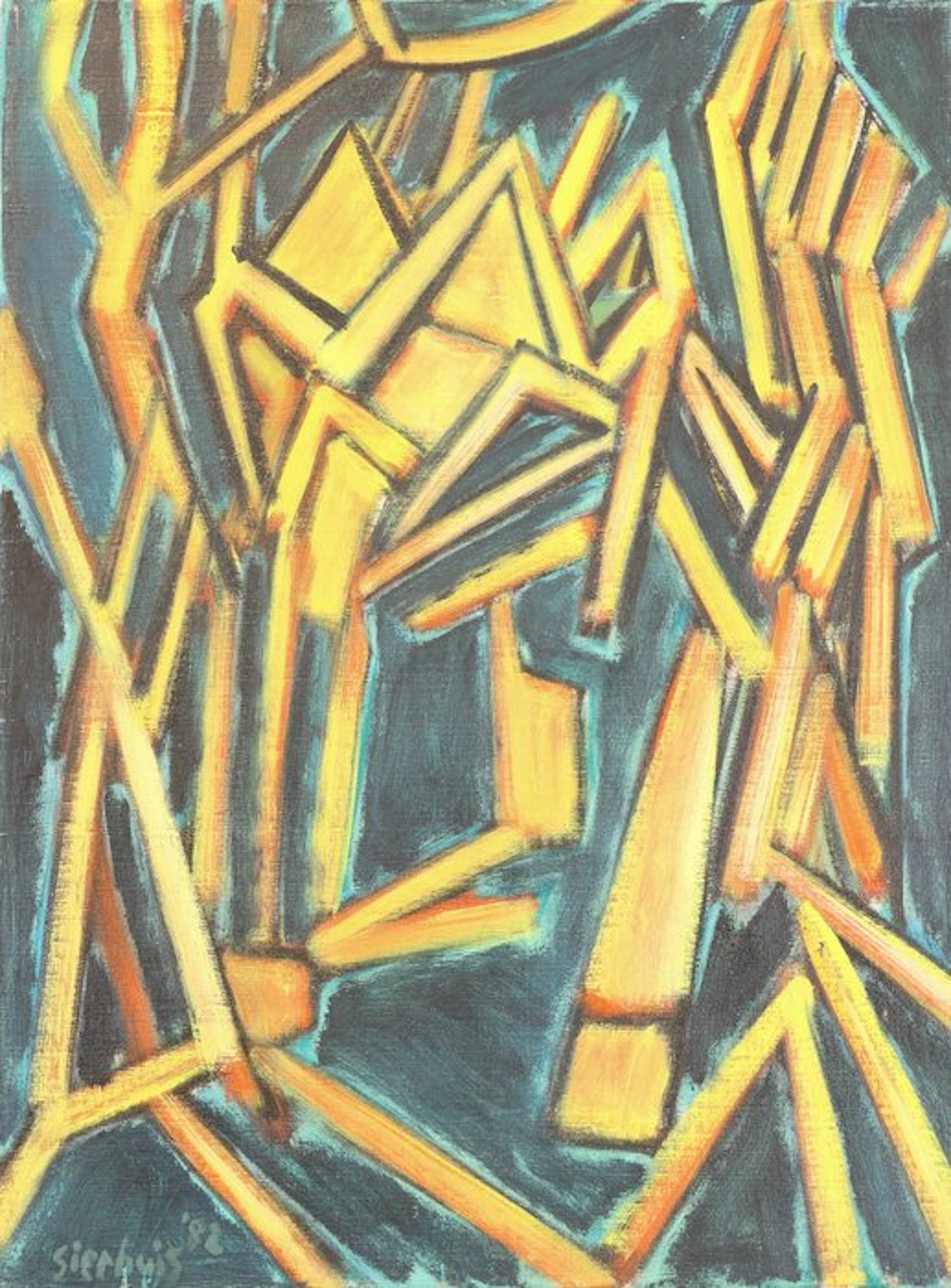 Jan Sierhuis (1928-2023) - Herfstwoud