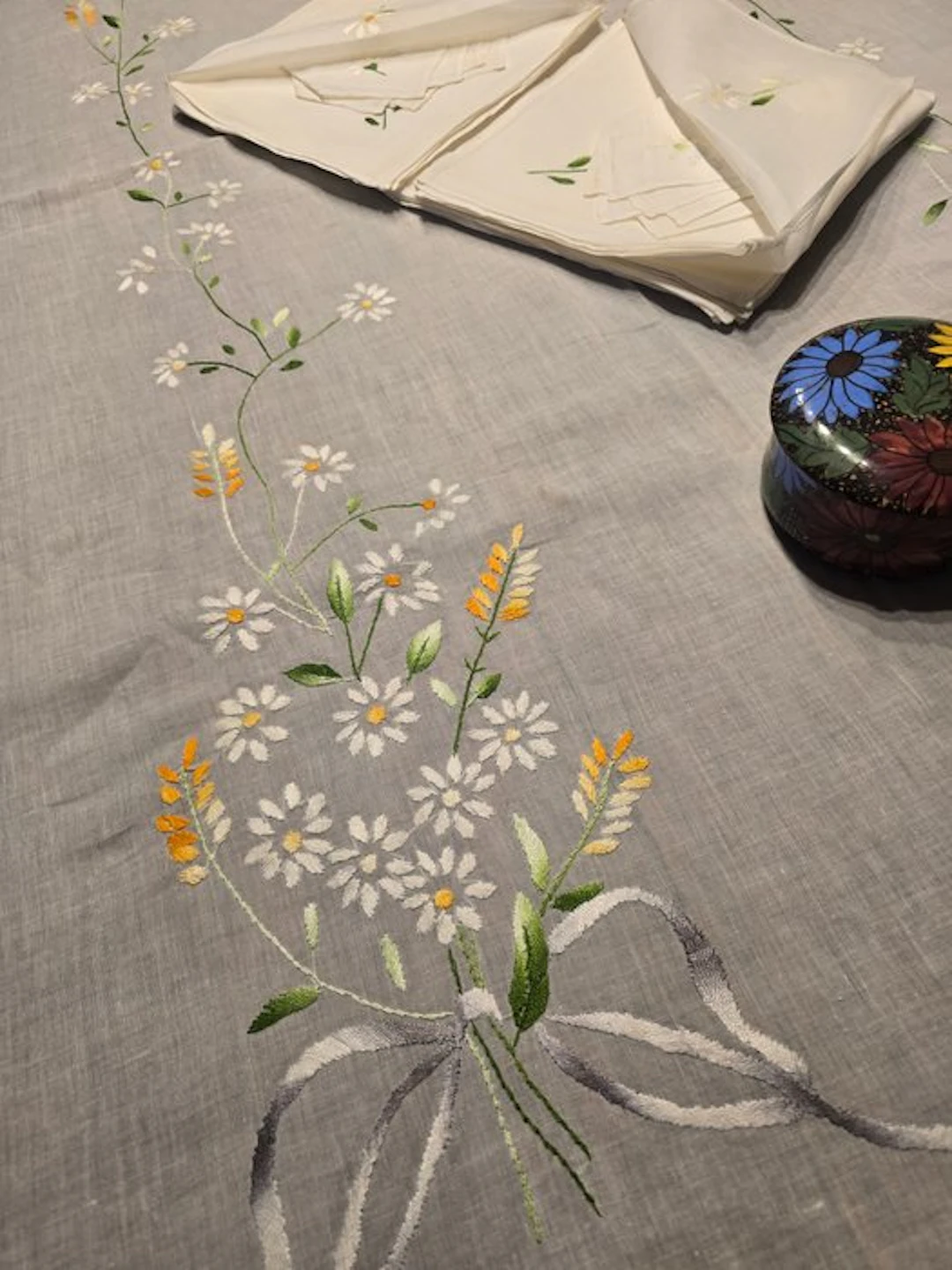Tablecloth (25) - 270 cm - 175 cm - Liberty-style tablecloth