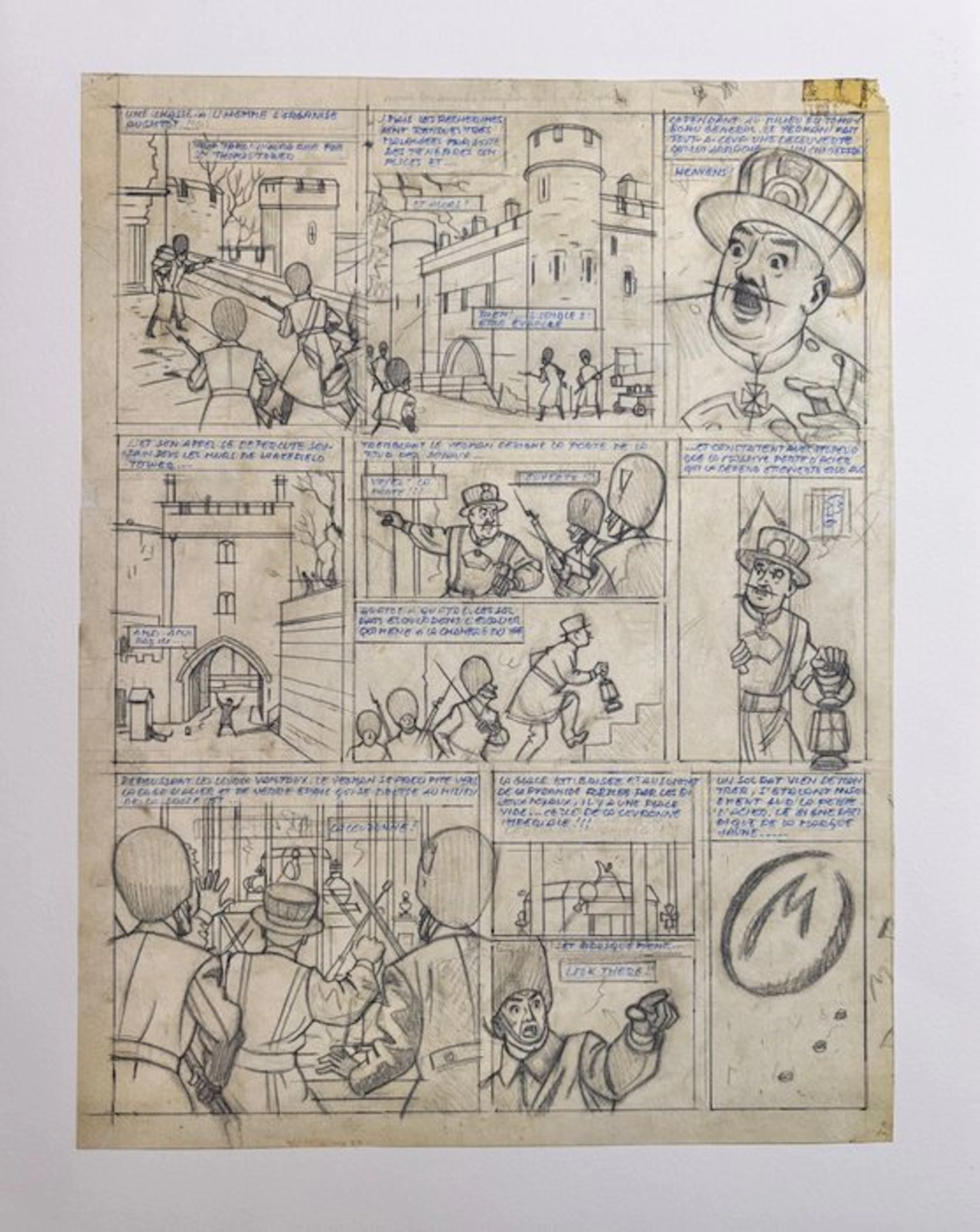 Jacobs, Edgar - 1 Silkscreen - Blake en Mortimer - Het gele teken - 1988