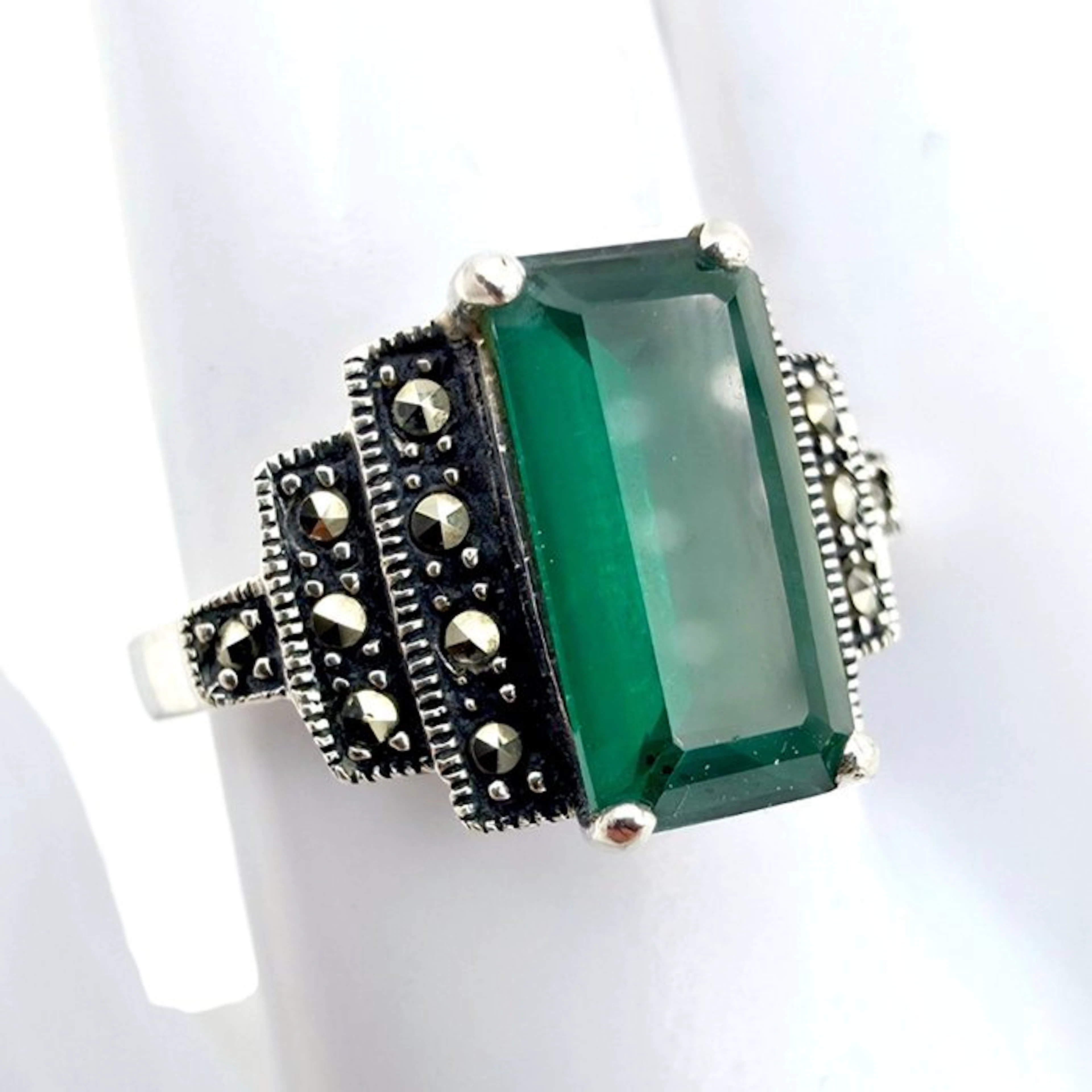 Silver - Ring - Art Deco Revival