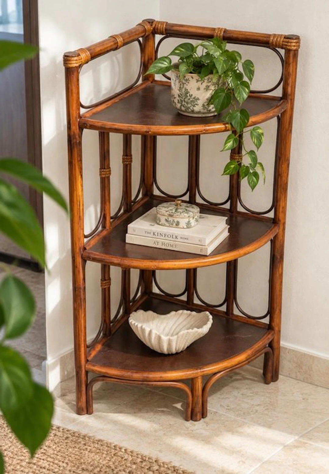 Corner cabinet - Bamboo, Rattan