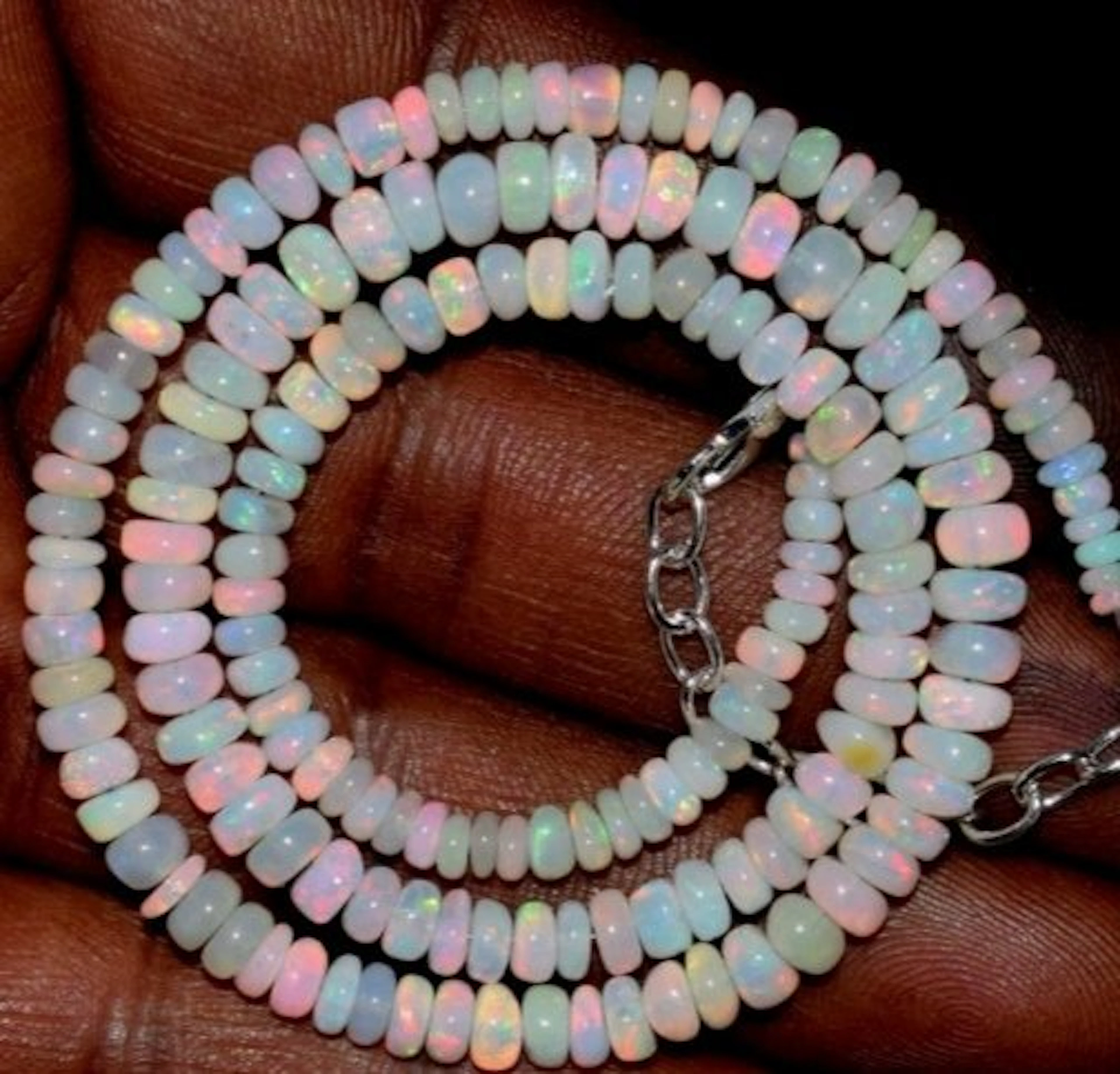 Opal Necklace AAA++ Natural Mineral- 10 g - (1)
