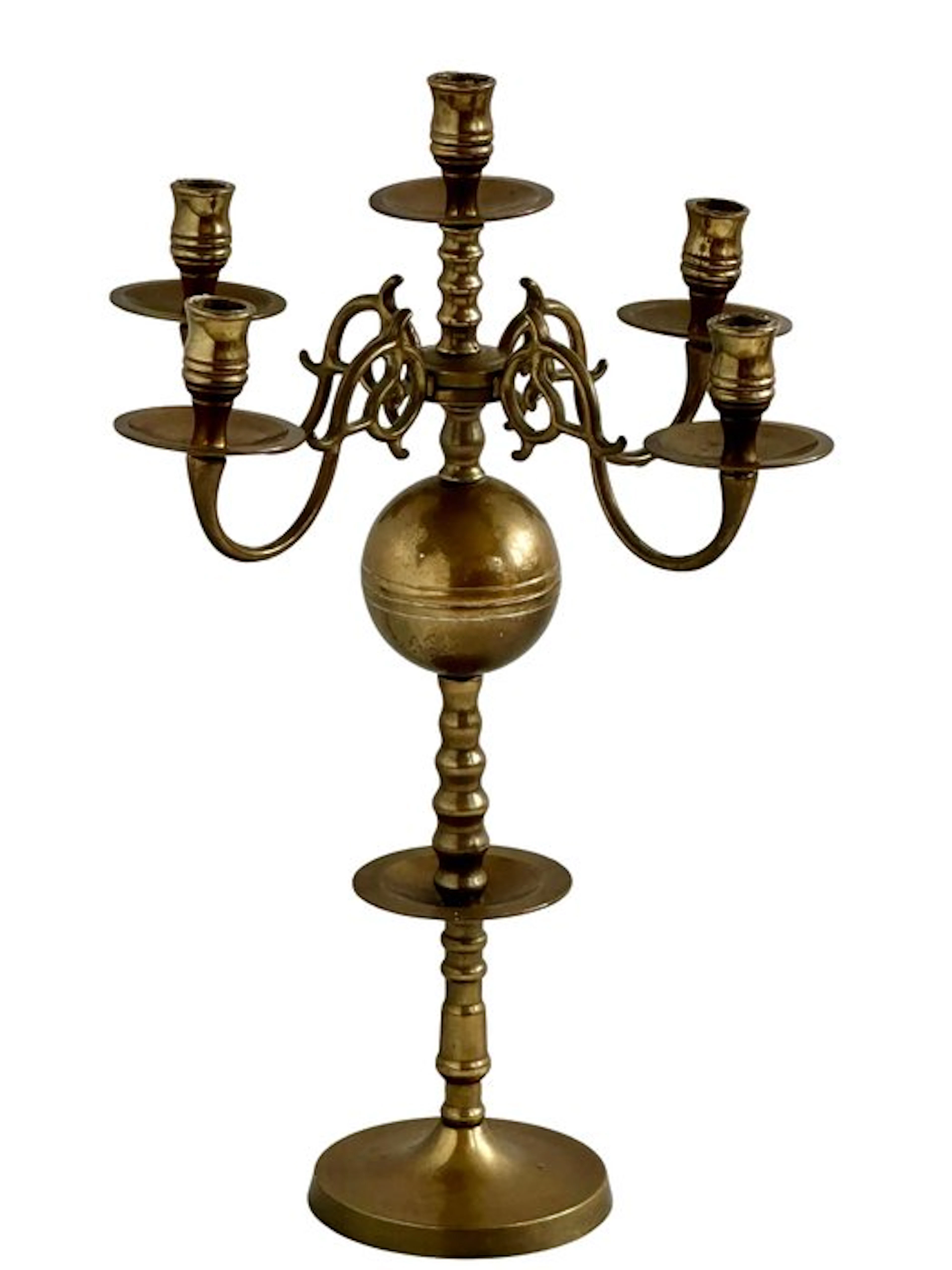 Candelabrum - Brass - Candelabra with Five Arms - 45.5 cm