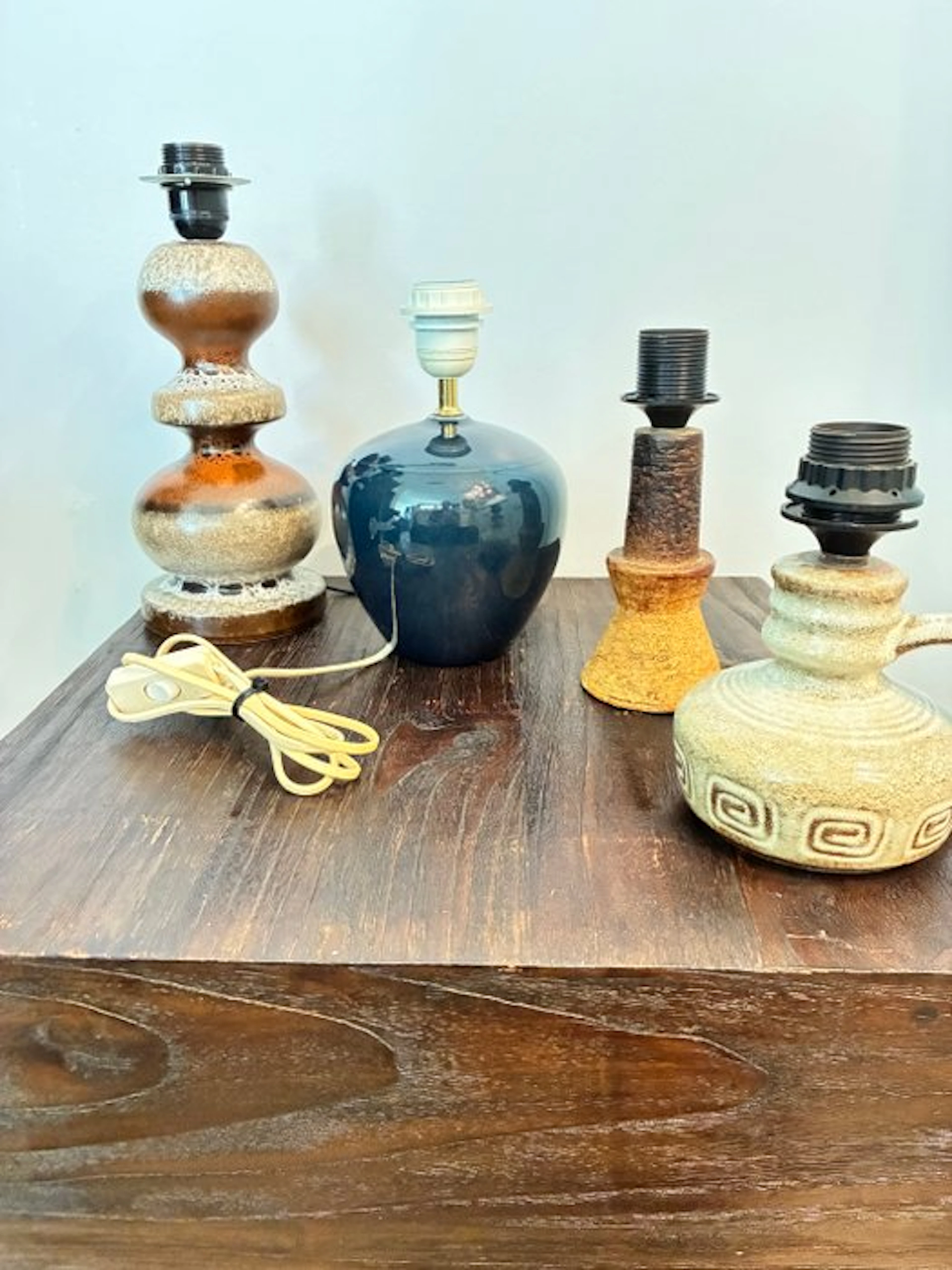 west Germany - Floor lamp (4) - Ceramic - Collection of lamp feet